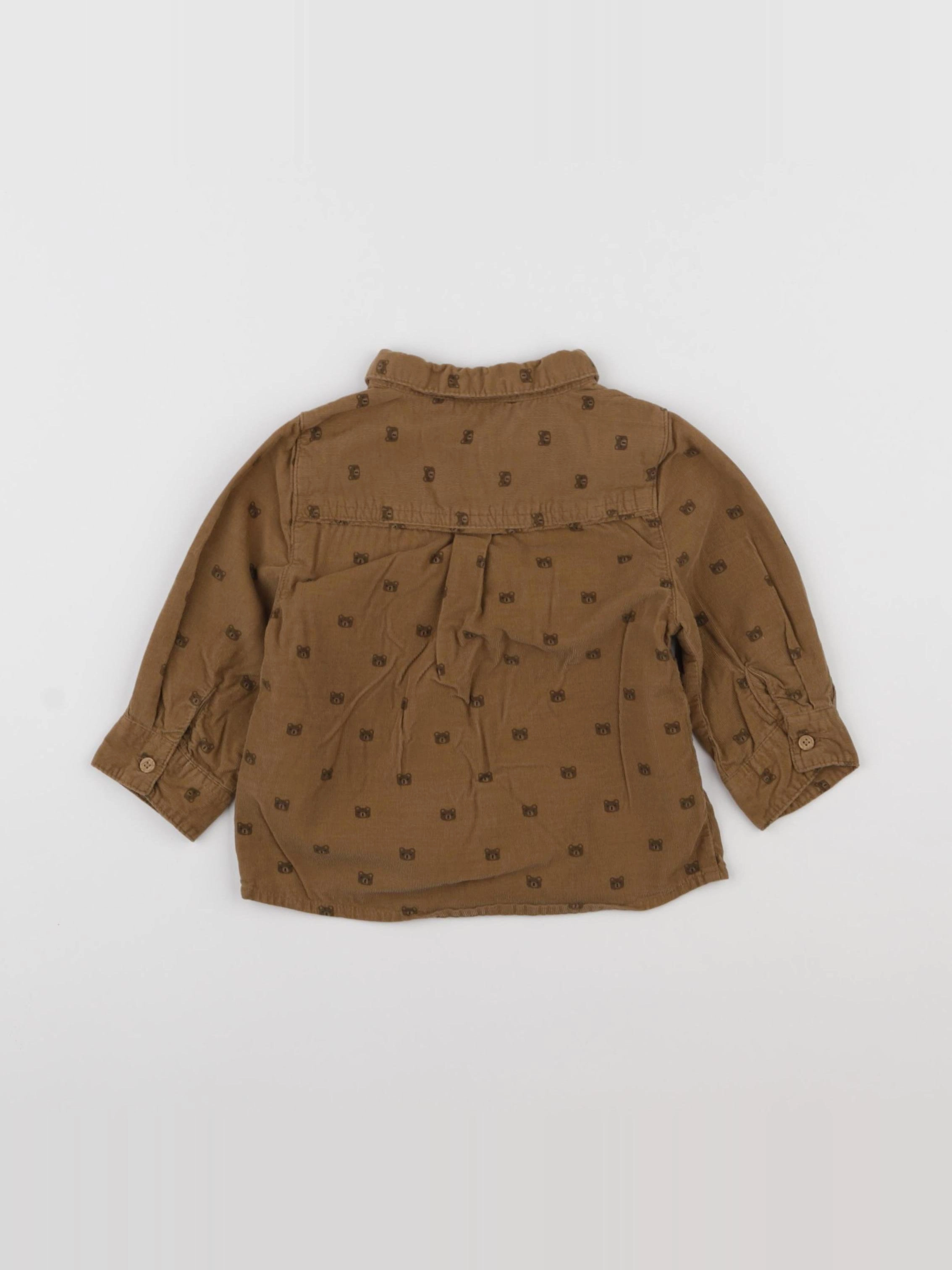 Tape à l'oeil - chemise marron - 12 mois