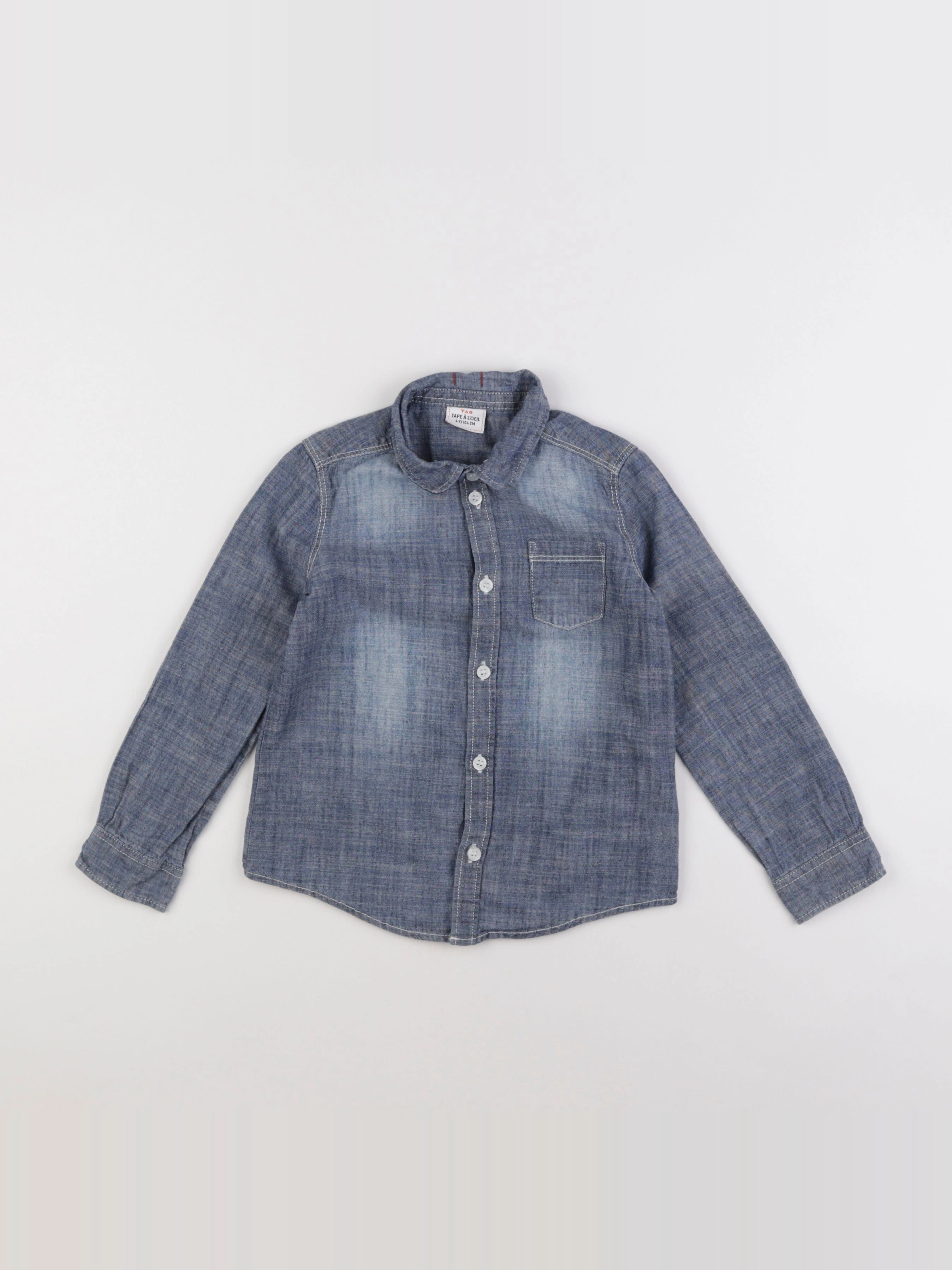 Tape à l'oeil - chemise bleu - 4 ans