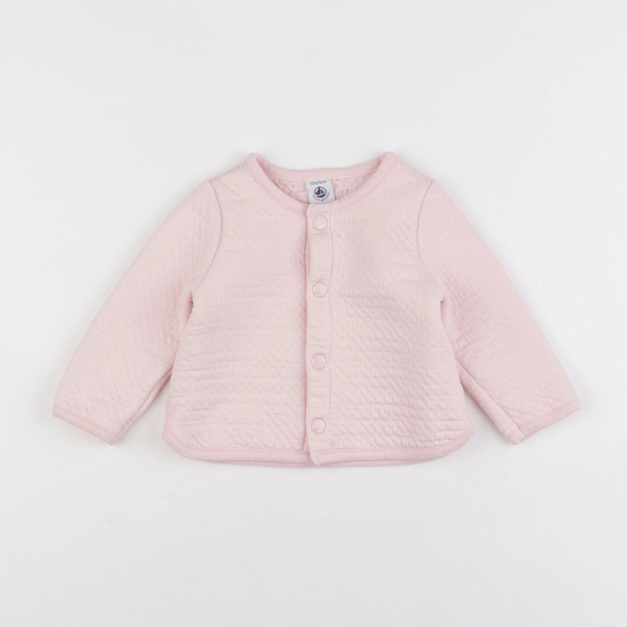 Petit Bateau - sweat rose - 12 mois