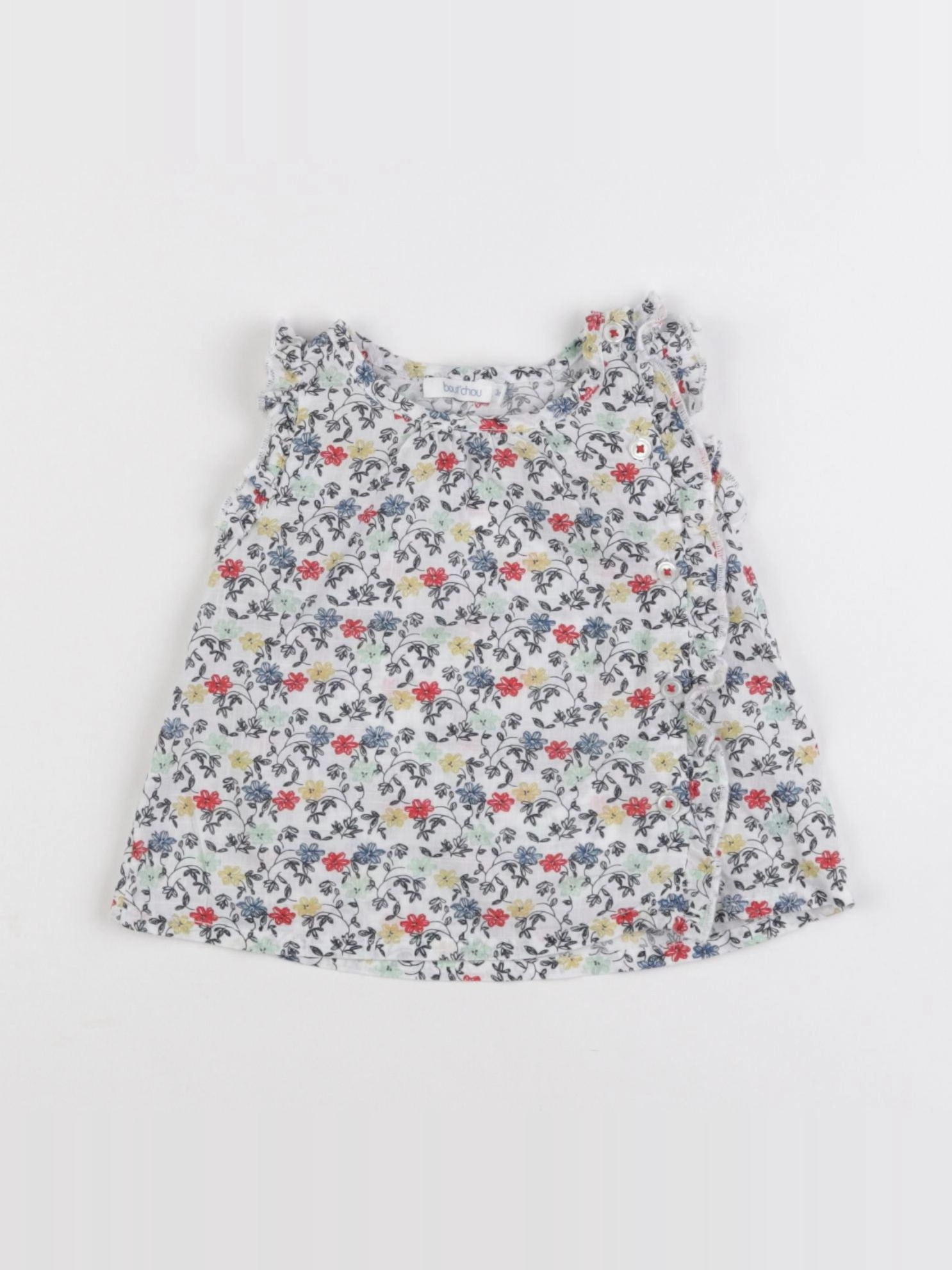 Boutchou - blouse multicolore - 3 mois