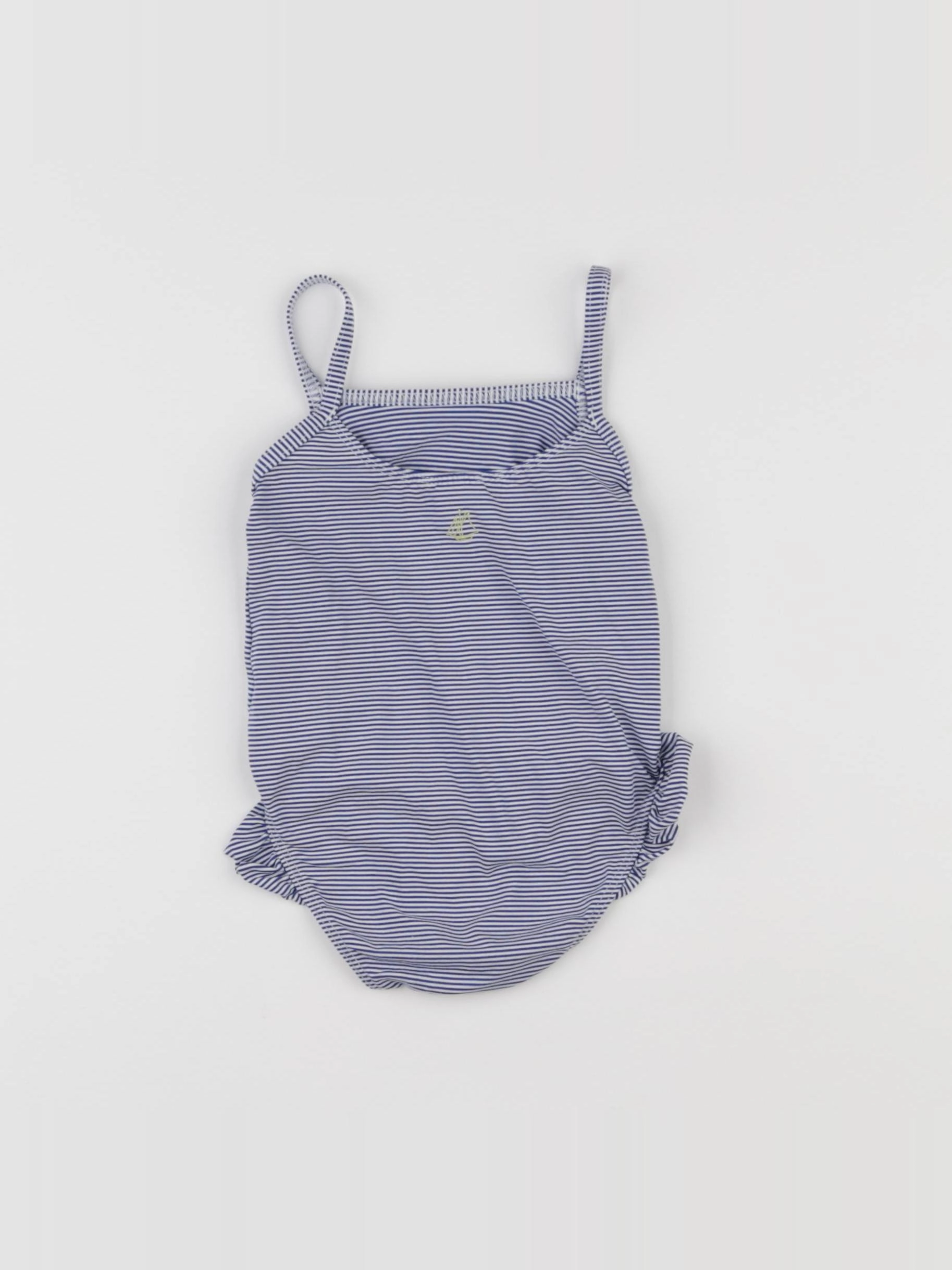 Petit Bateau - maillot de bain bleu - 12 mois
