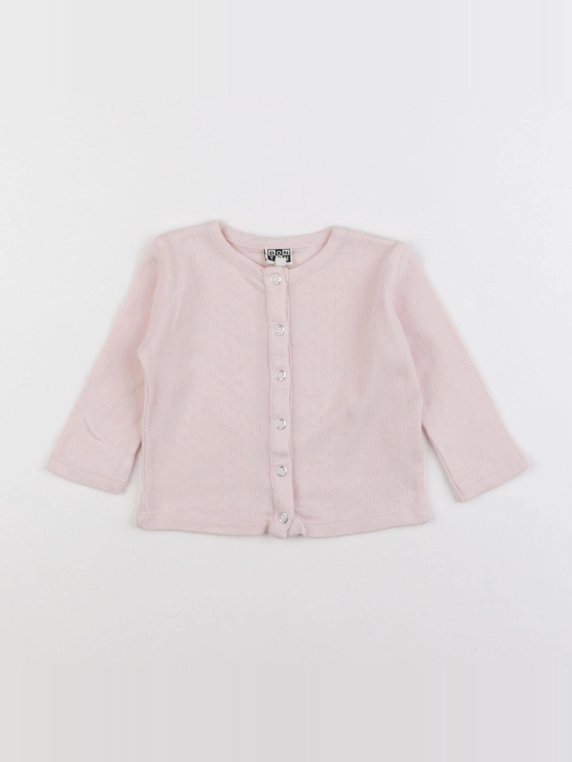 Bonton - tee-shirt rose - 6 mois