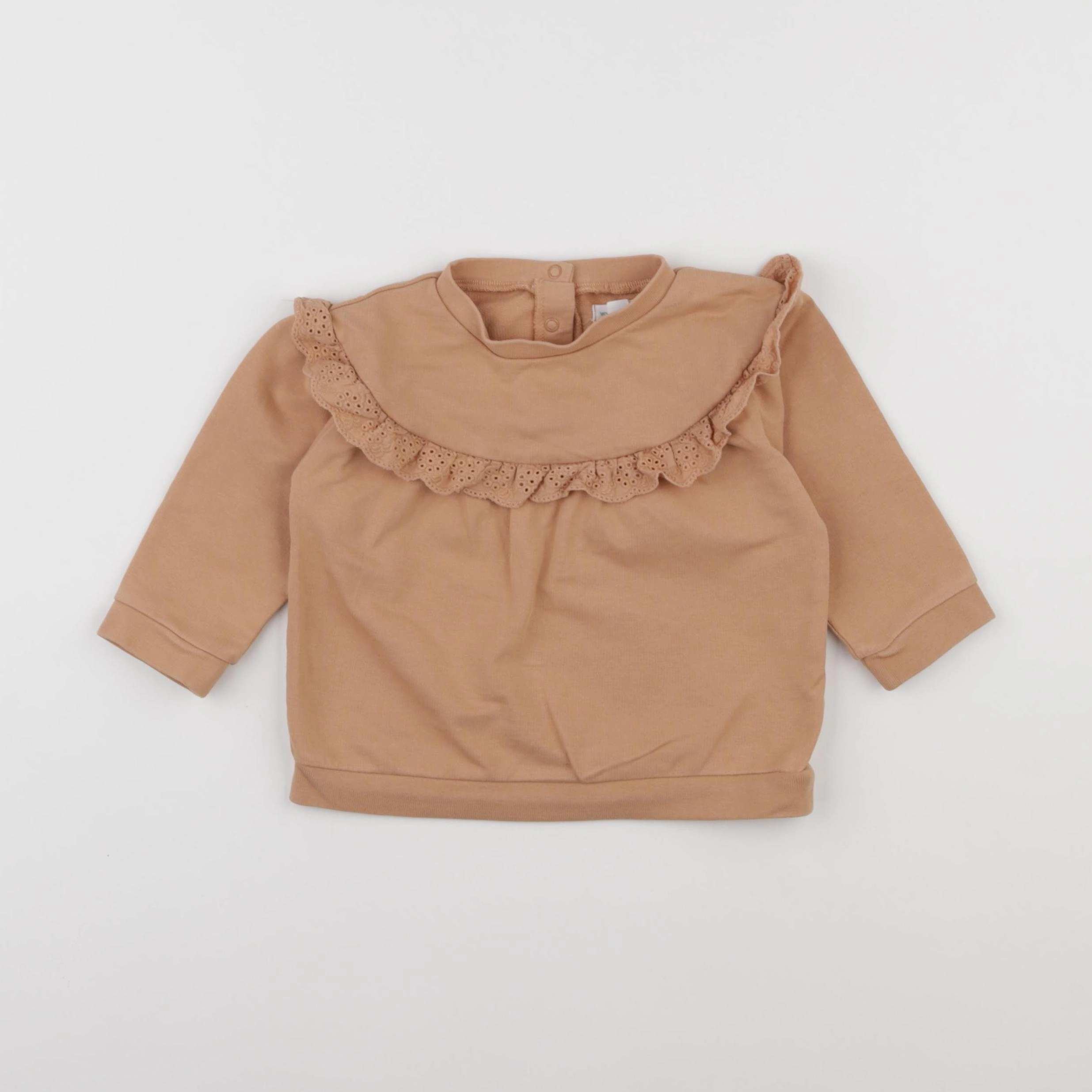Vertbaudet - sweat marron - 18 mois