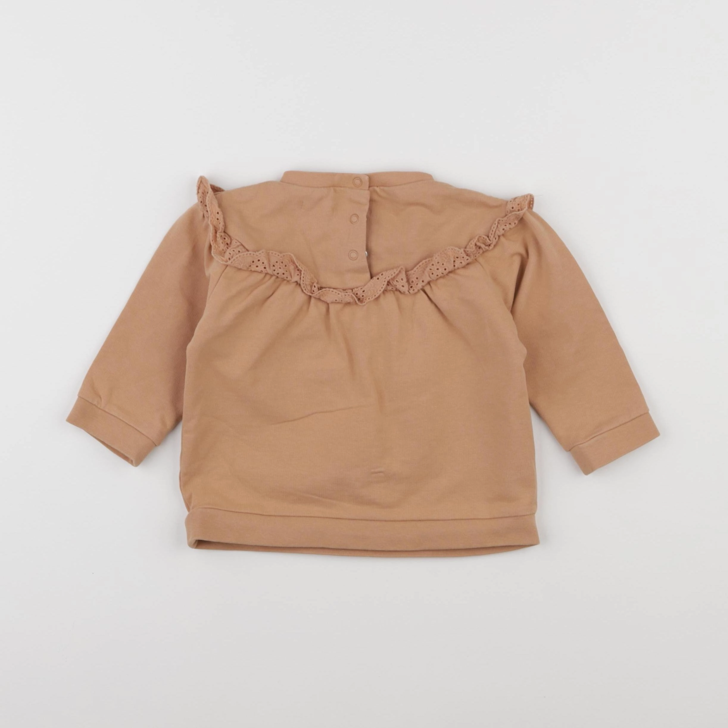 Vertbaudet - sweat marron - 18 mois
