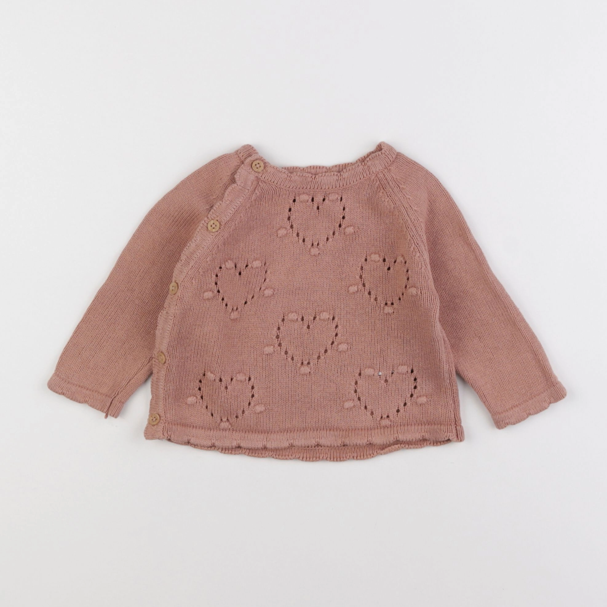 Vertbaudet - pull rose - 6 mois