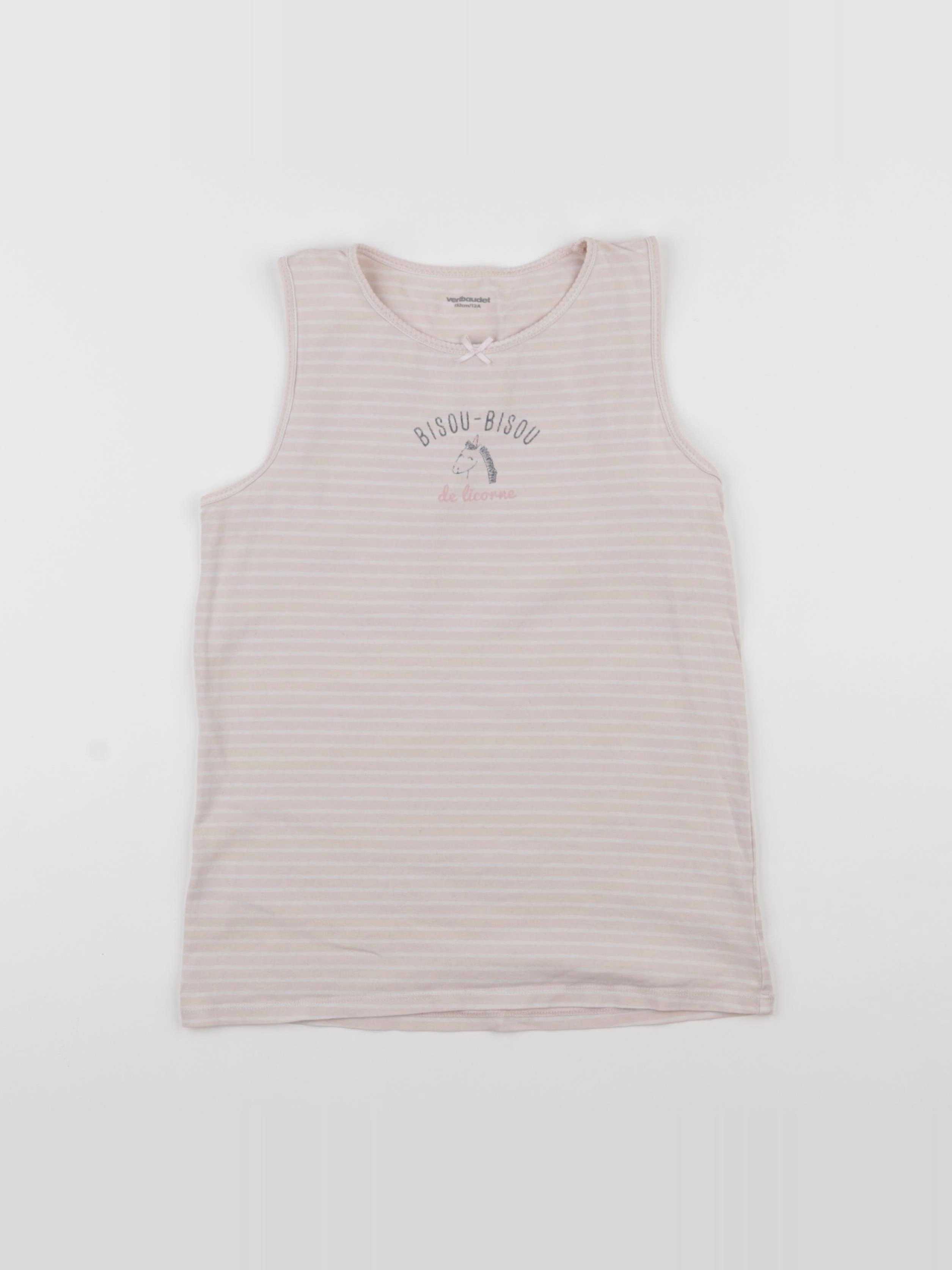 Vertbaudet - maillot de corps rose - 12 ans