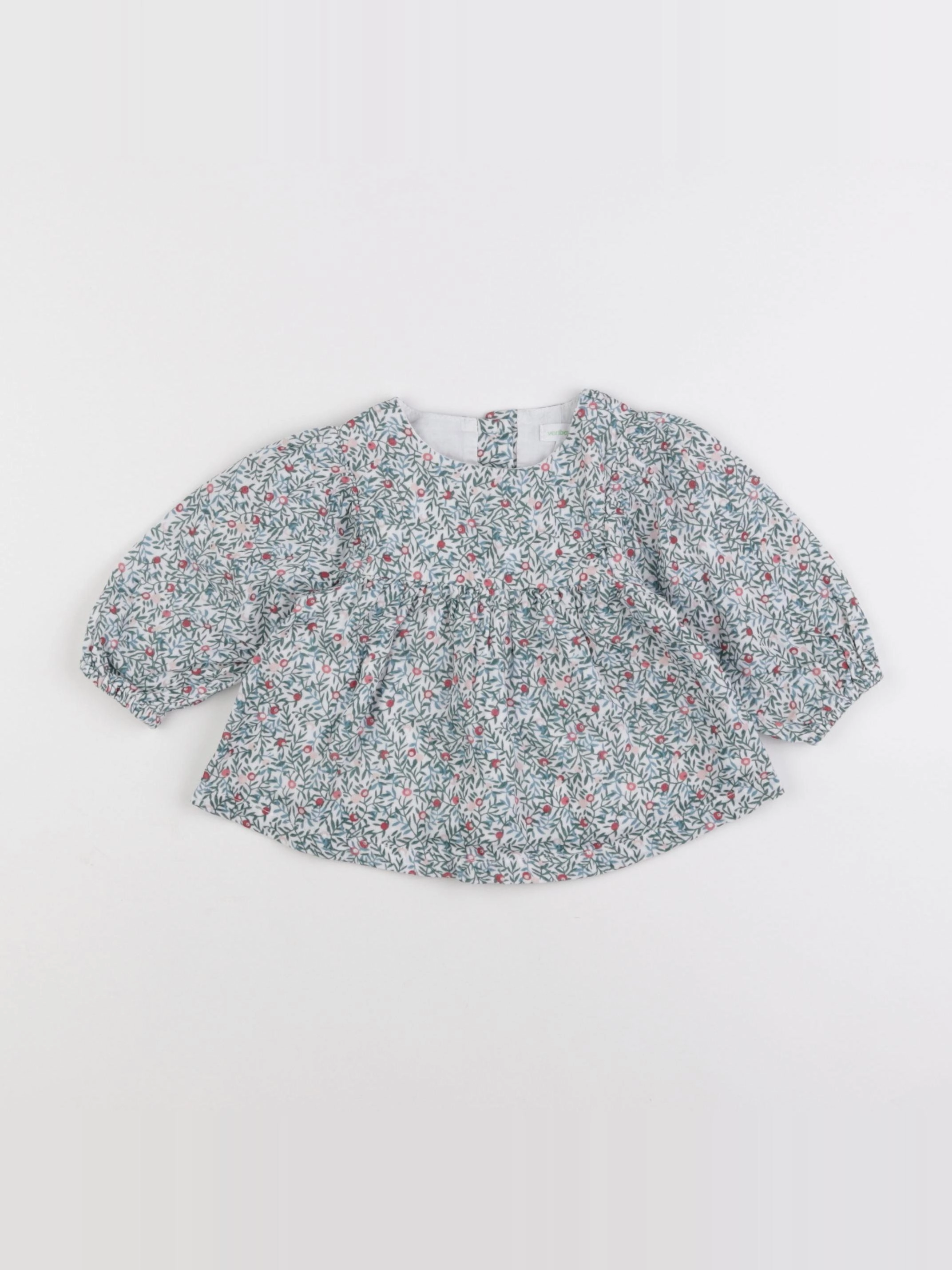 Vertbaudet - blouse vert - 6 mois