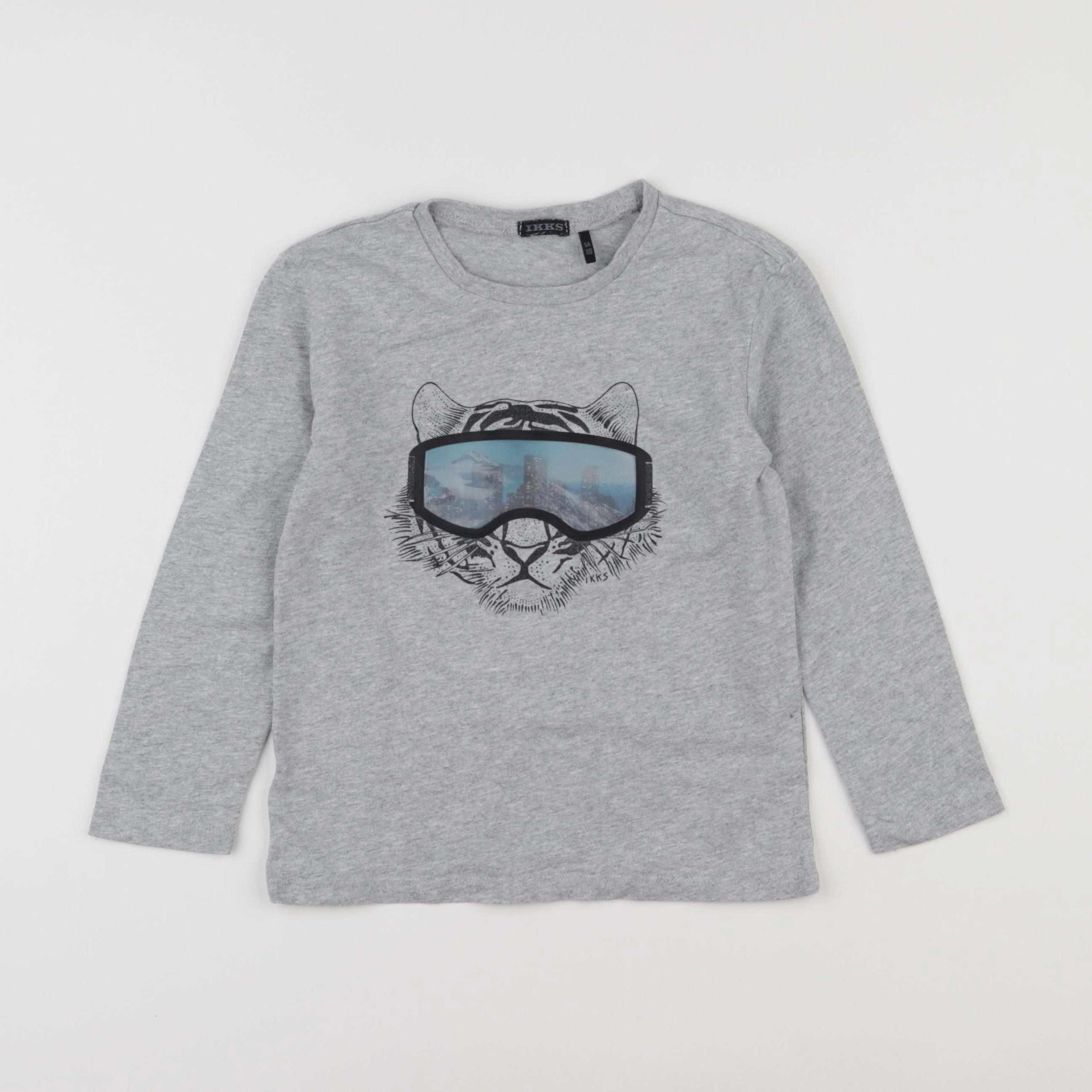 IKKS - tee-shirt gris - 5 ans