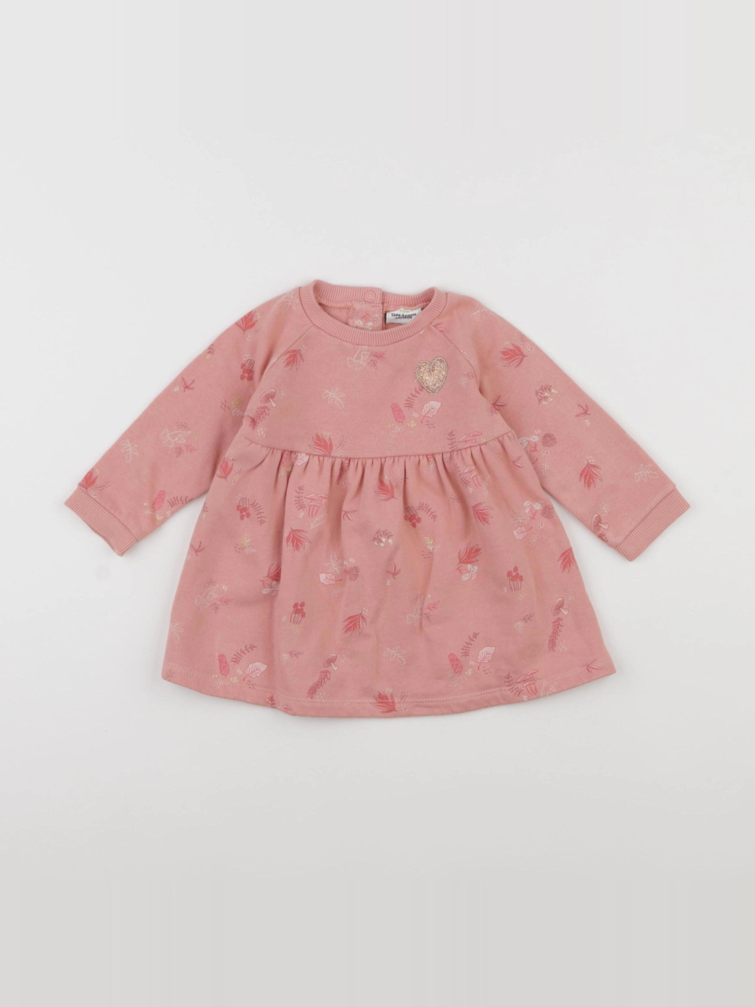 Tape à l'oeil - robe rose - 6 mois
