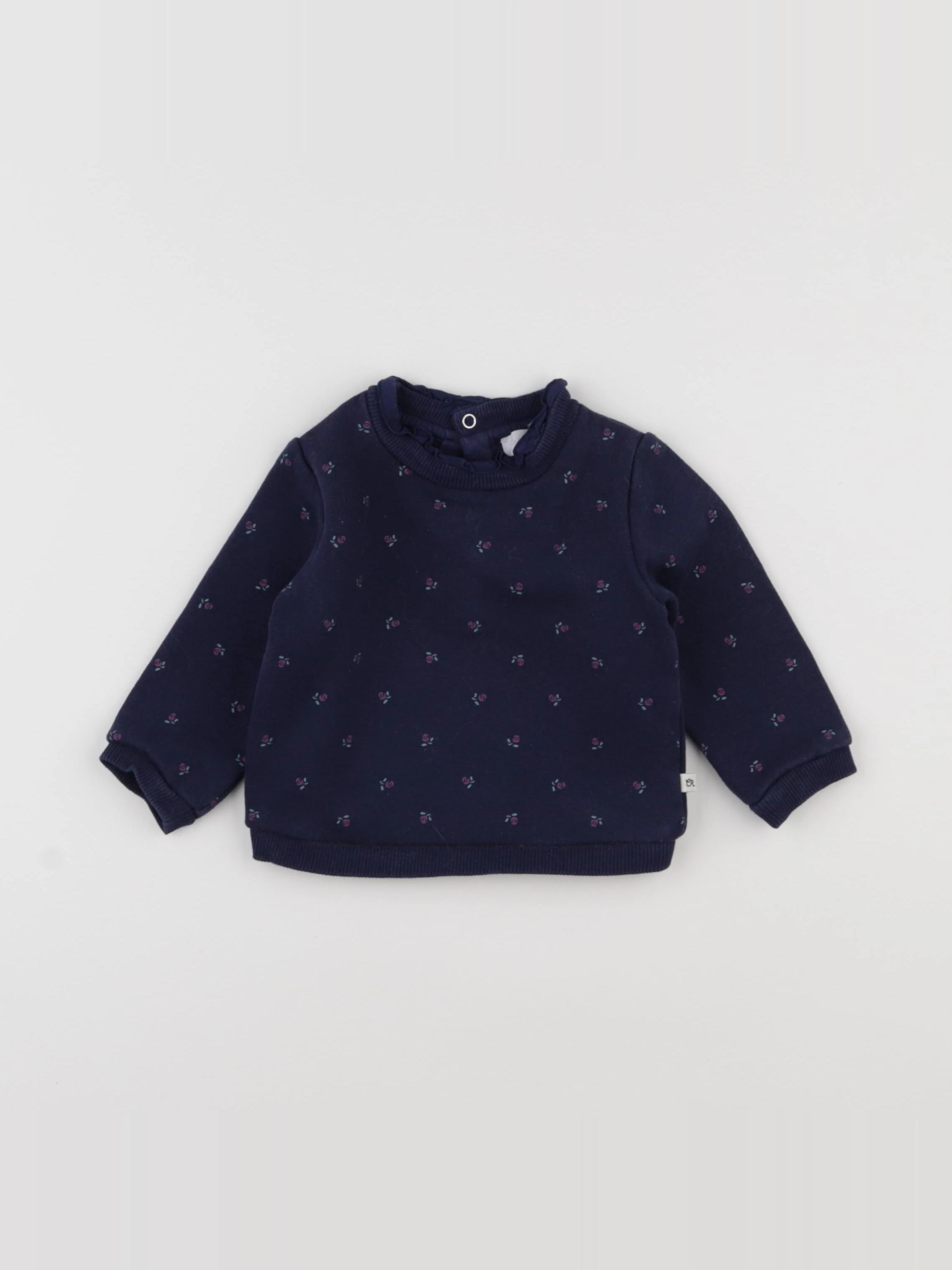Cadet Rousselle - sweat bleu - 6 mois