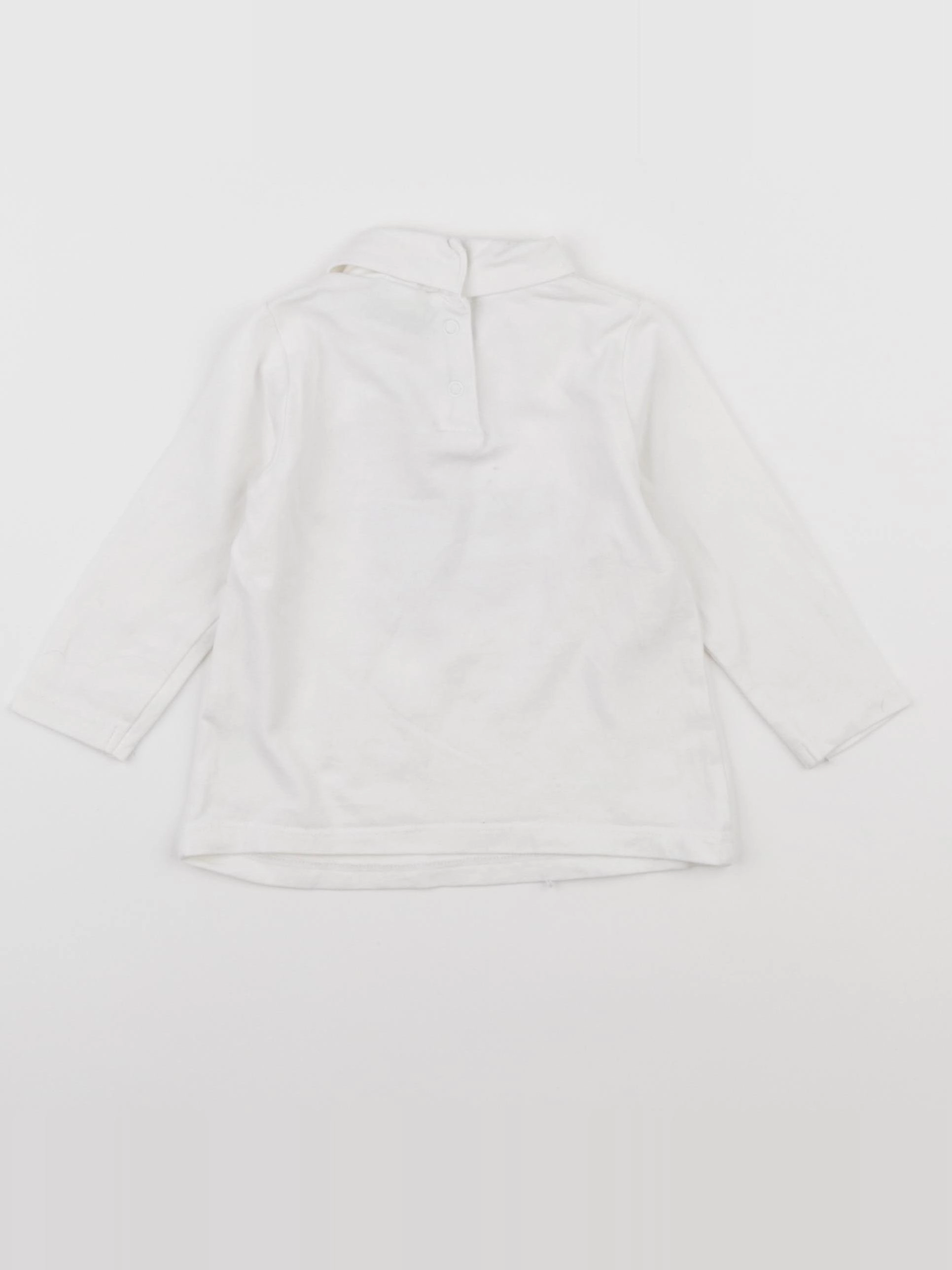 Tape à l'oeil - sous-pull blanc - 6 mois