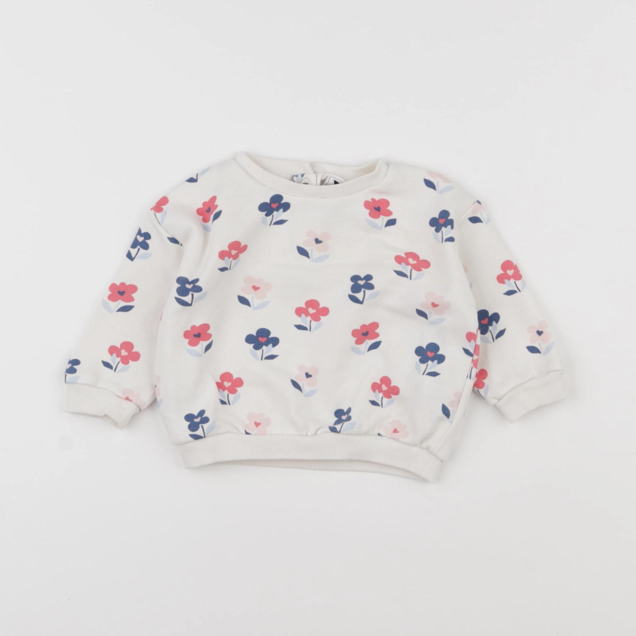 Tape à l'oeil - sweat blanc - 6 mois