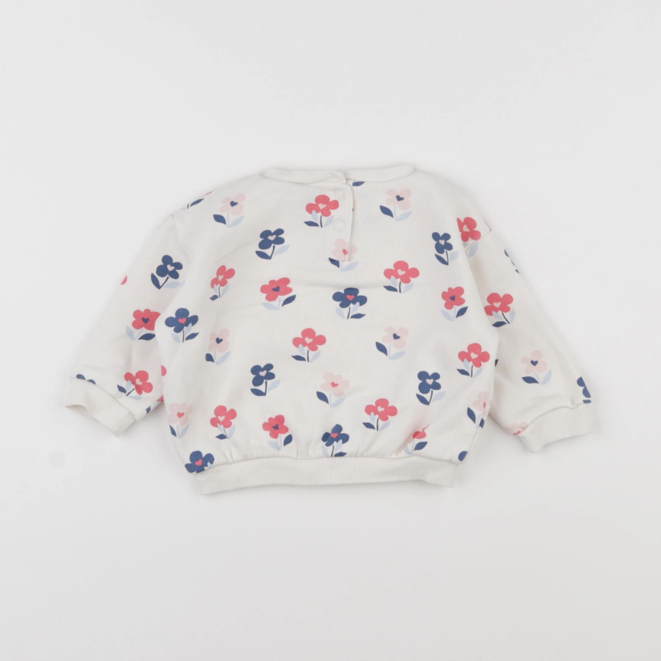 Tape à l'oeil - sweat blanc - 6 mois