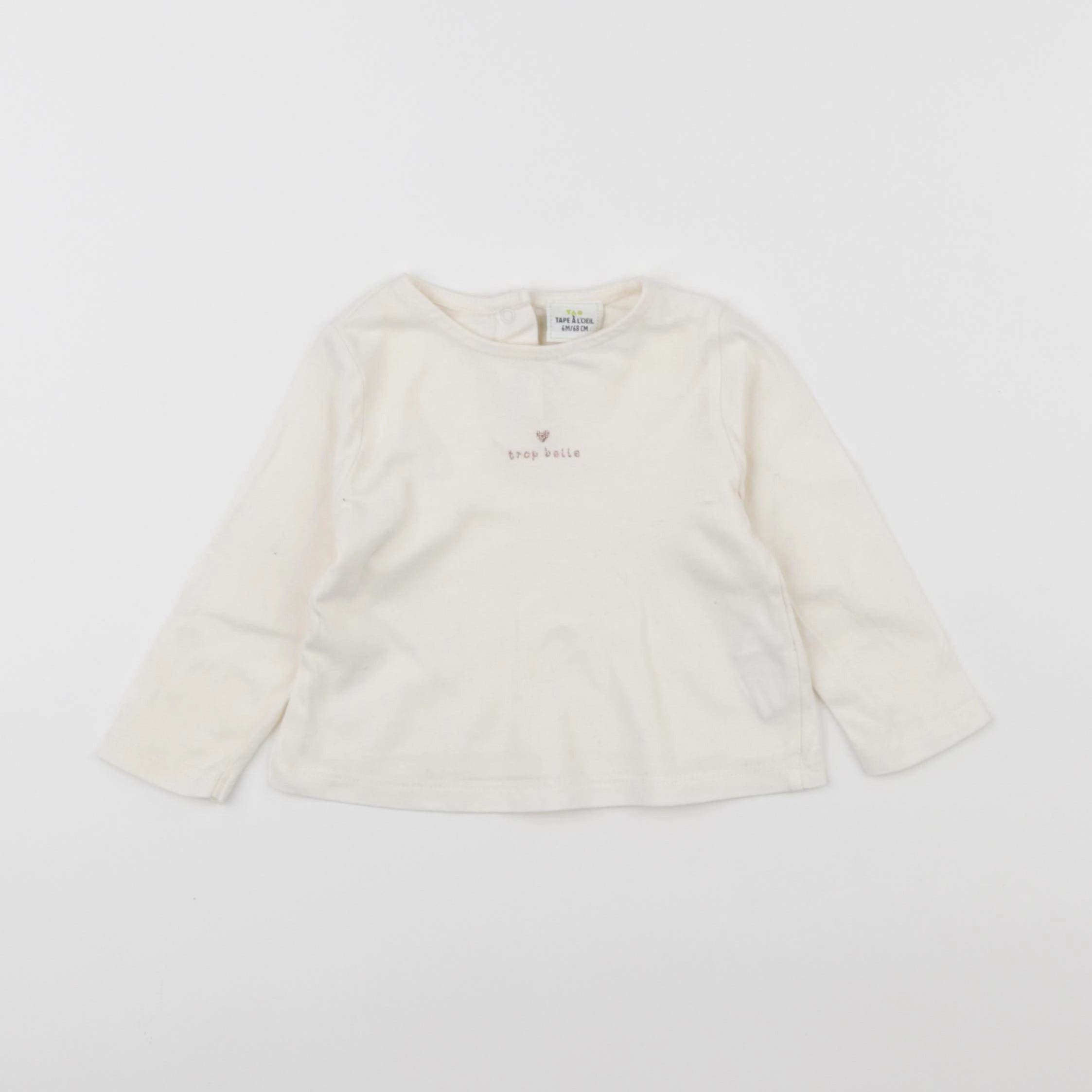 Tape à l'oeil - tee-shirt beige - 6 mois