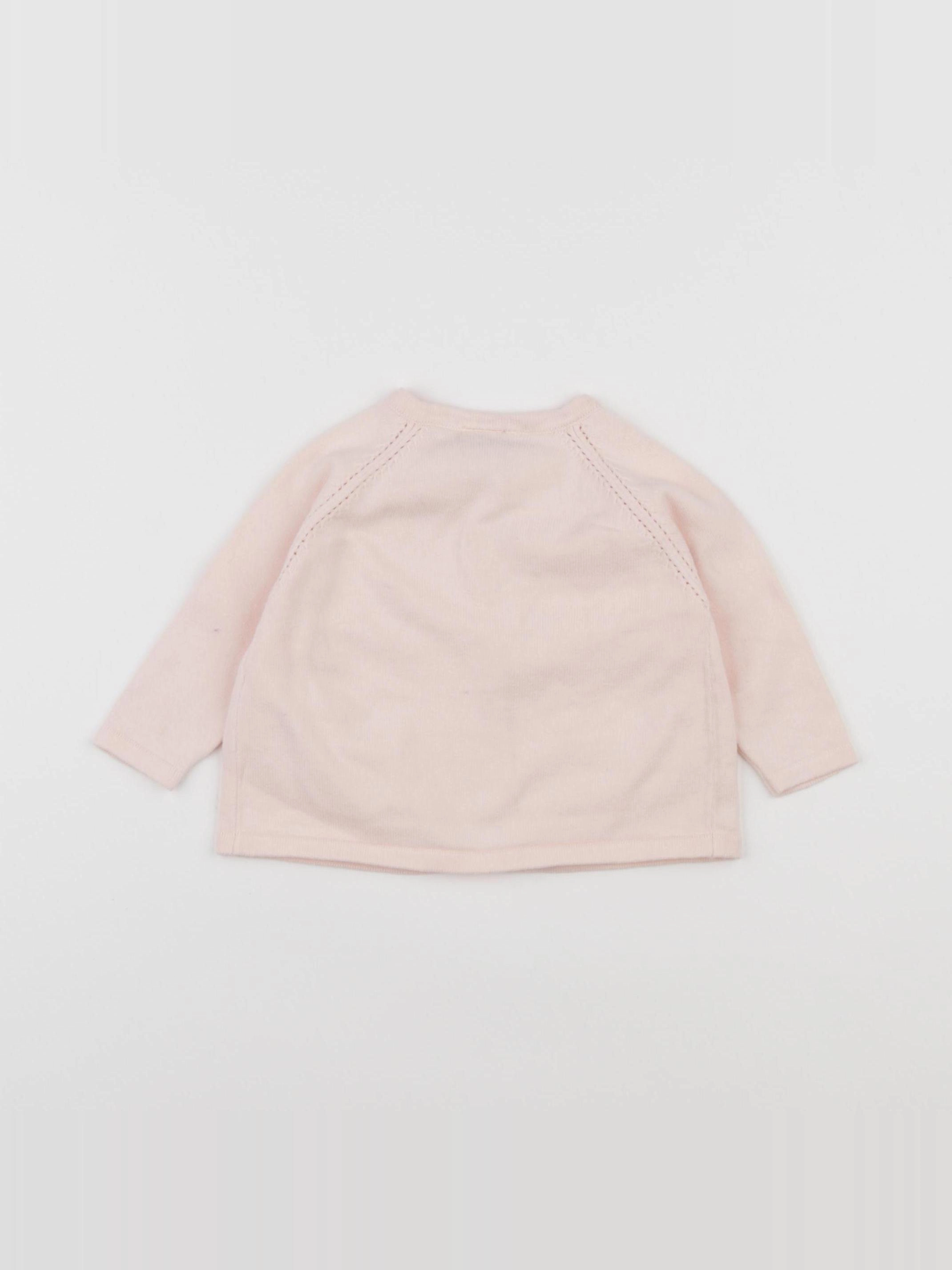 Tape à l'oeil - gilet rose - 6 mois