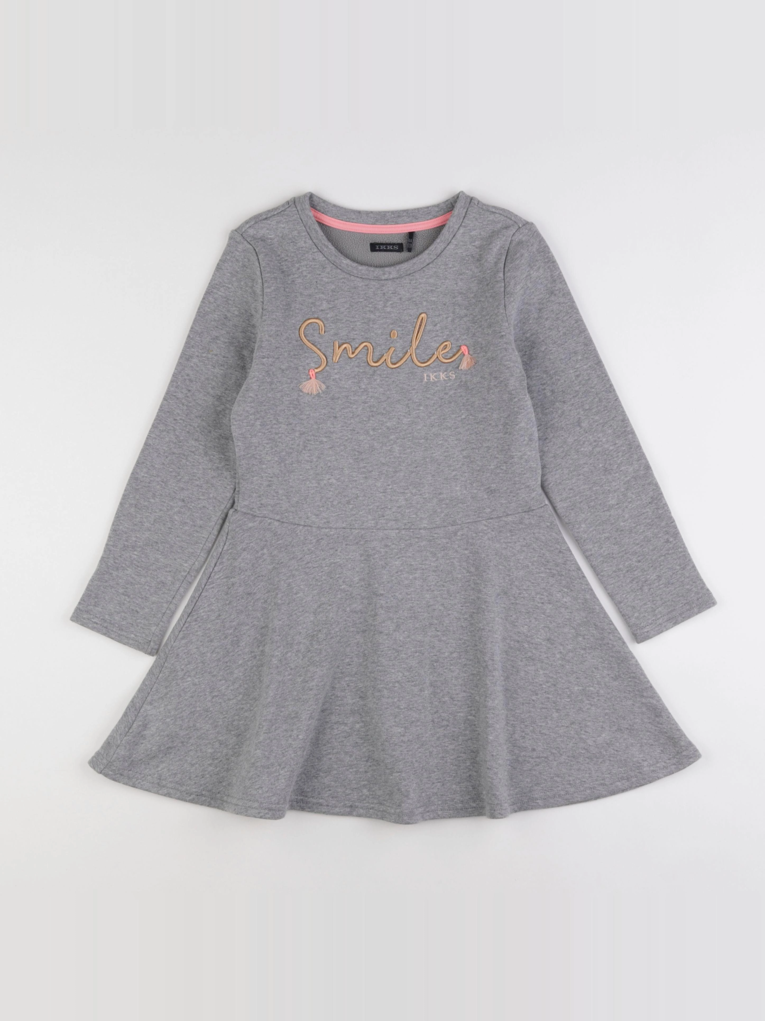 IKKS - robe gris - 8 ans