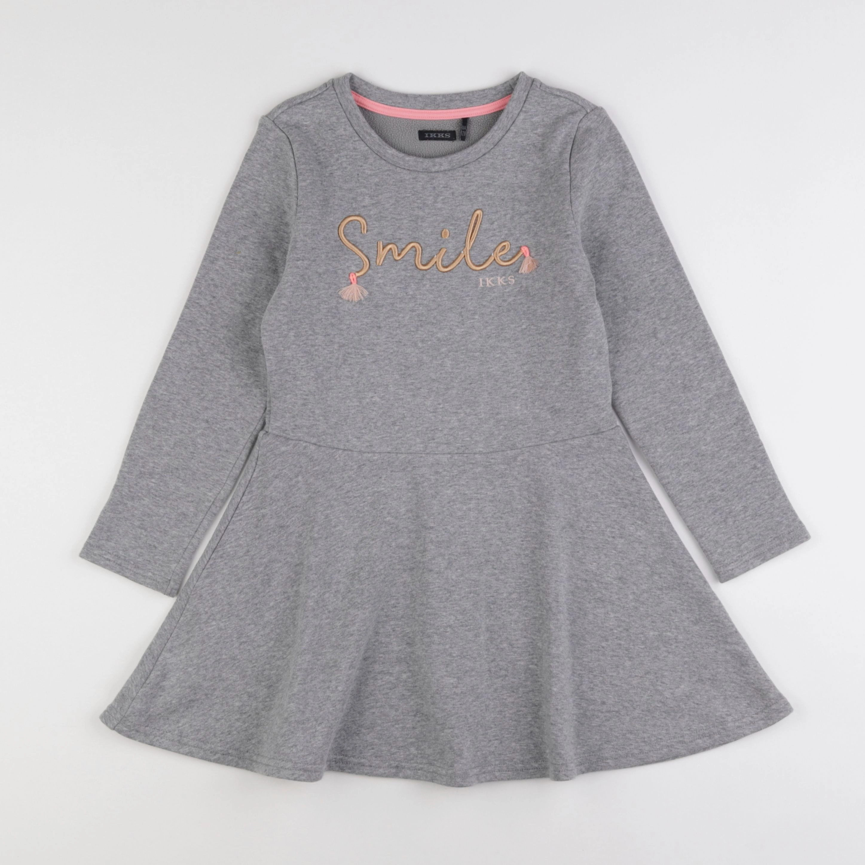 IKKS - robe gris - 8 ans