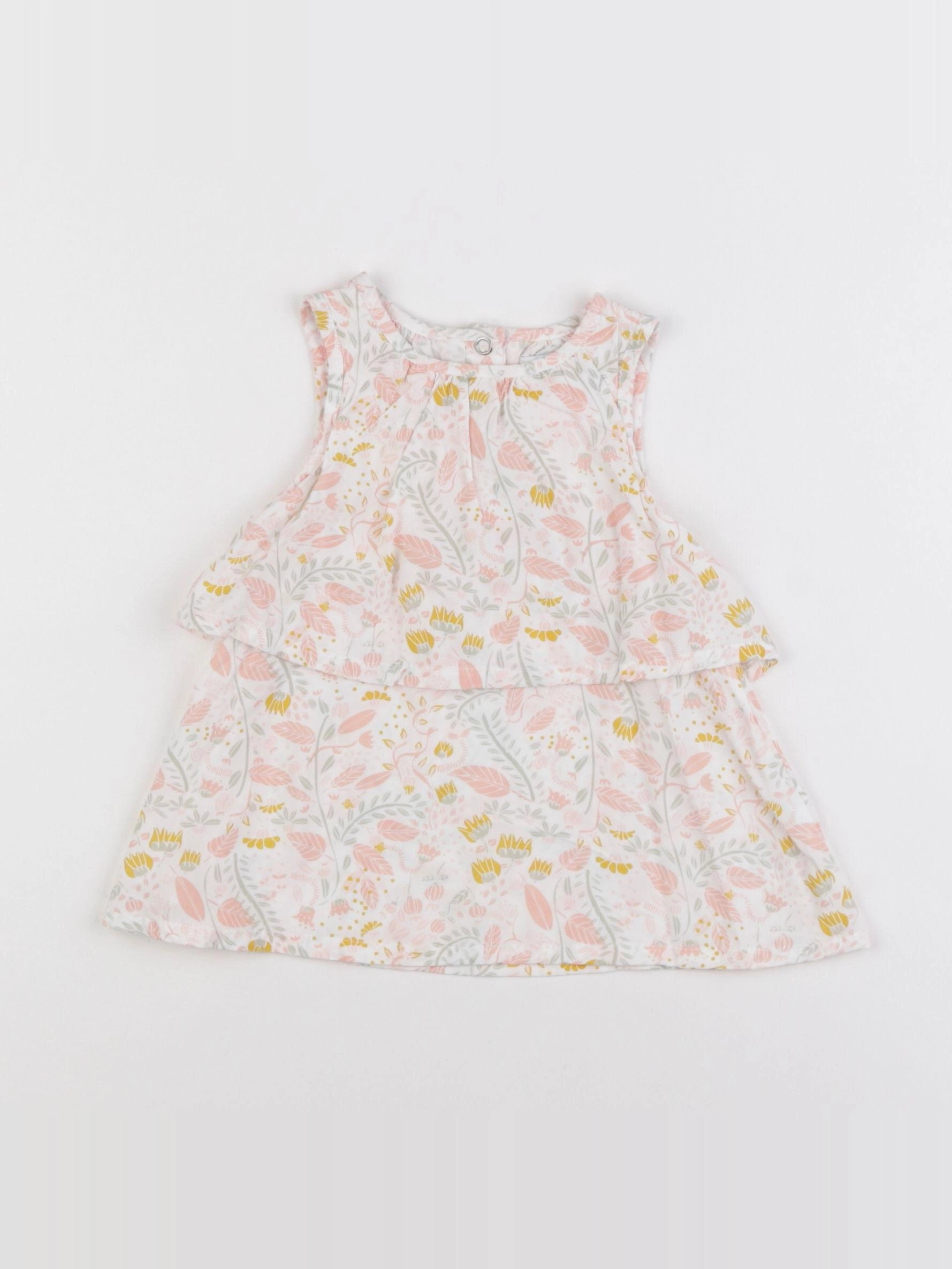 Vertbaudet - robe multicolore - 6 mois