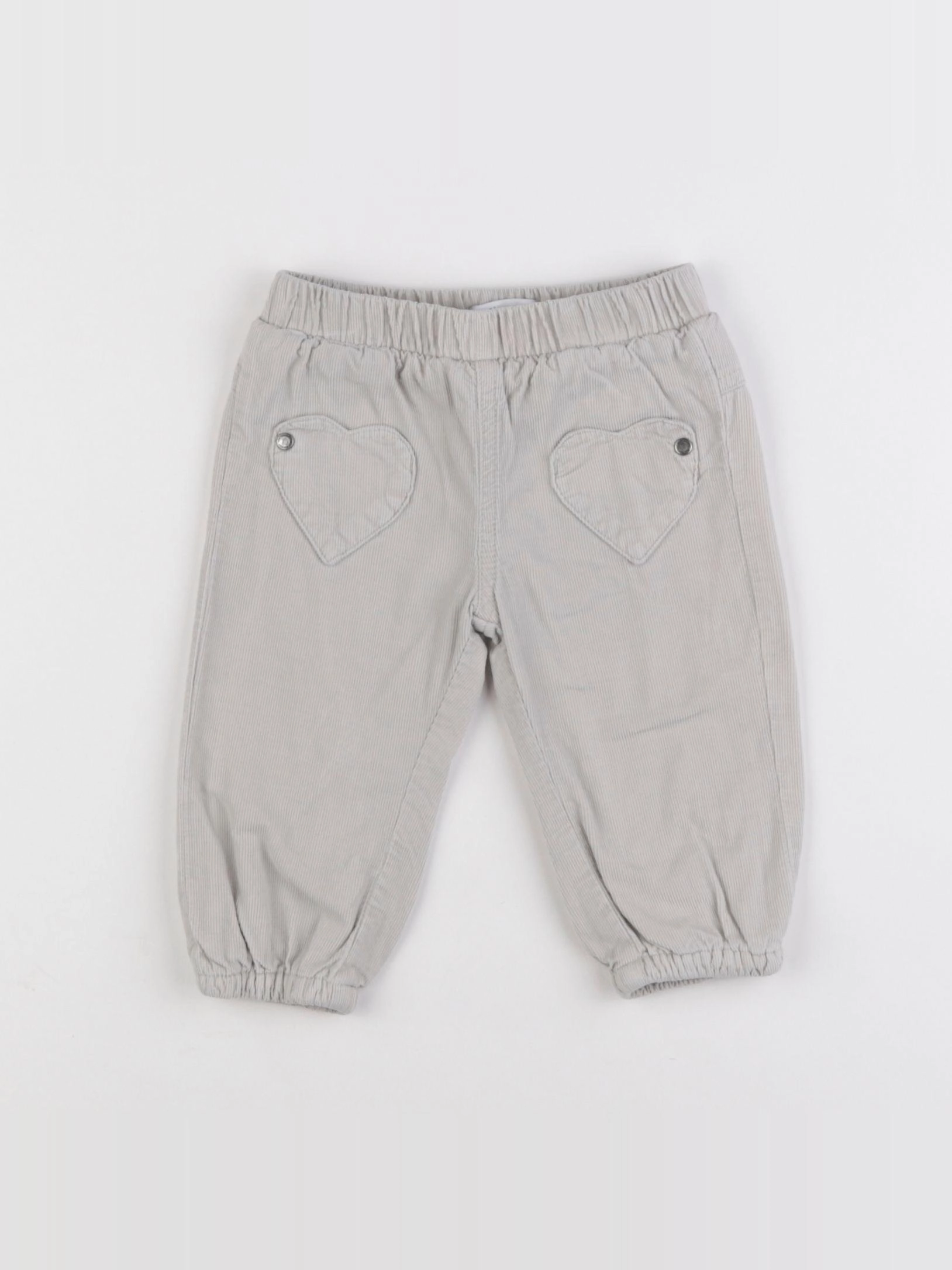 Vertbaudet - pantalon gris - 6 mois