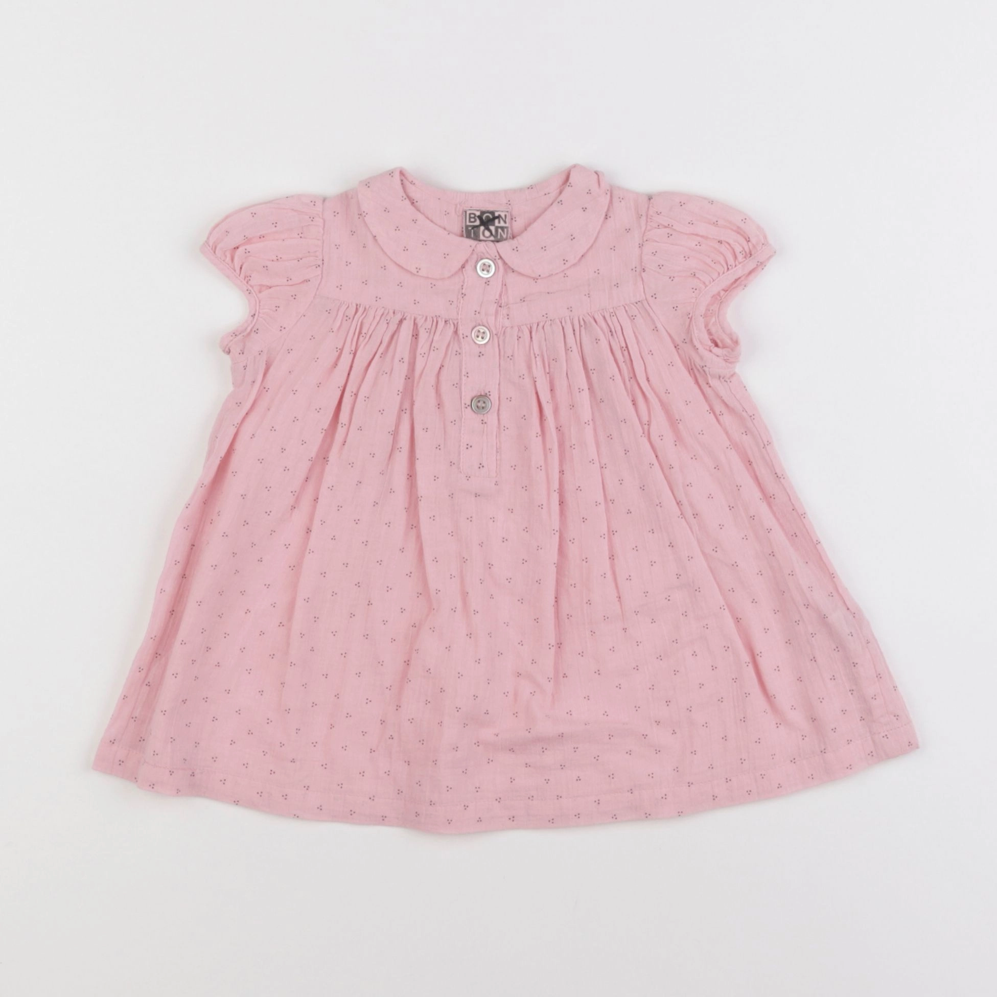 Bonton - robe rose - 6 mois