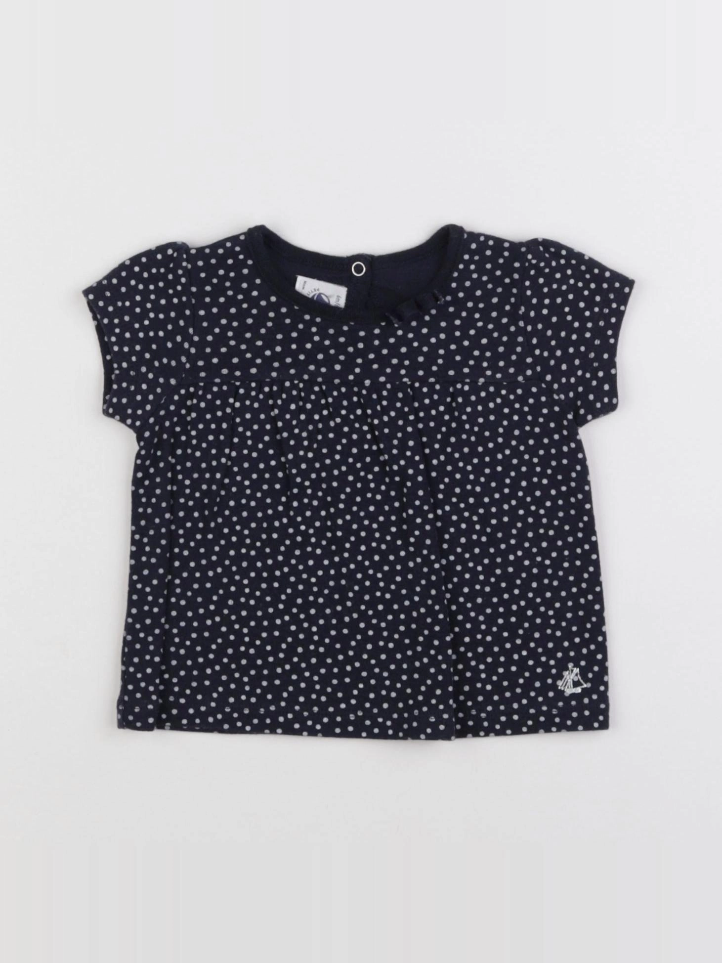 Petit Bateau - tee-shirt bleu - 6 mois