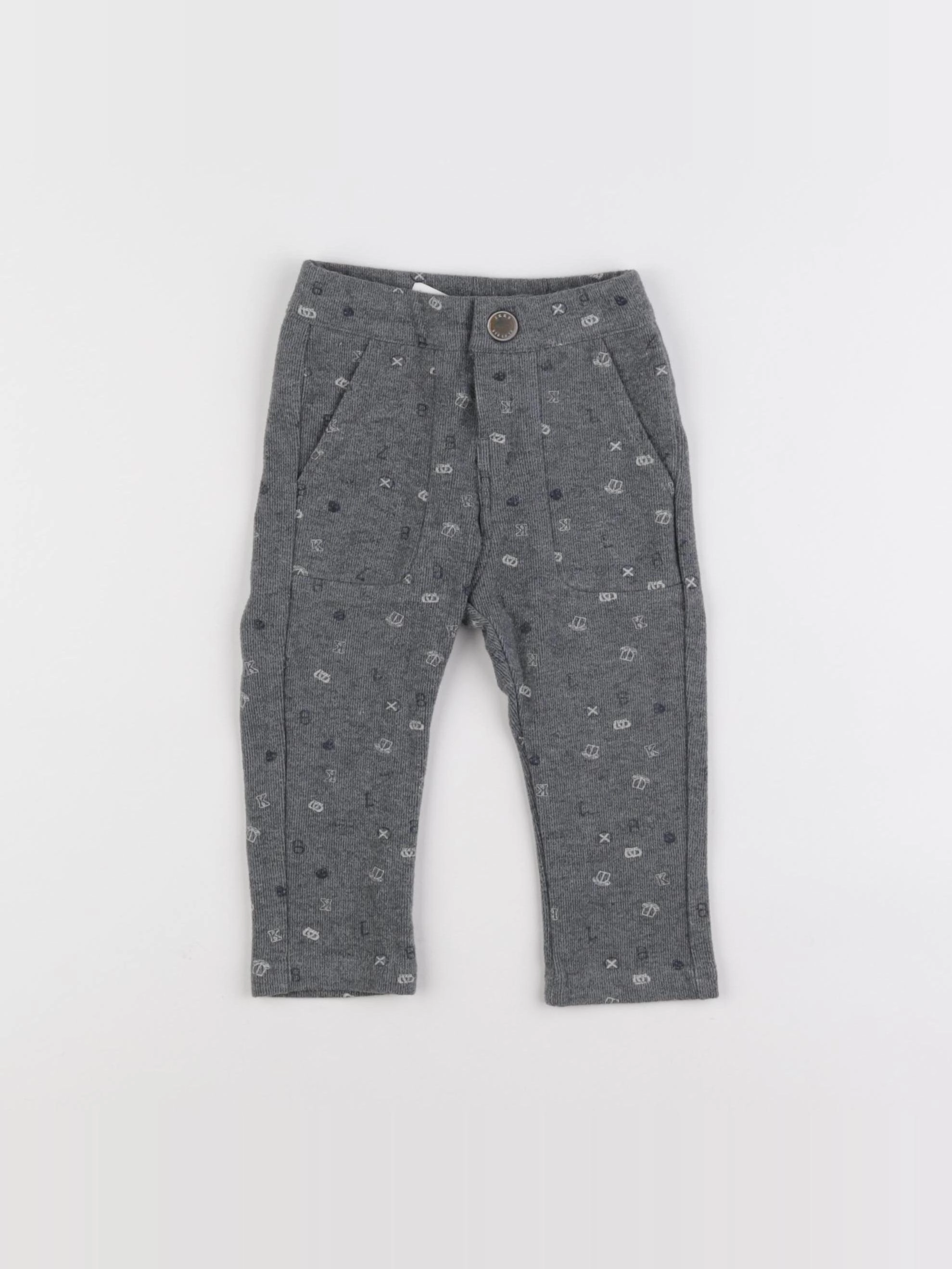 IKKS - pantalon gris - 12 mois