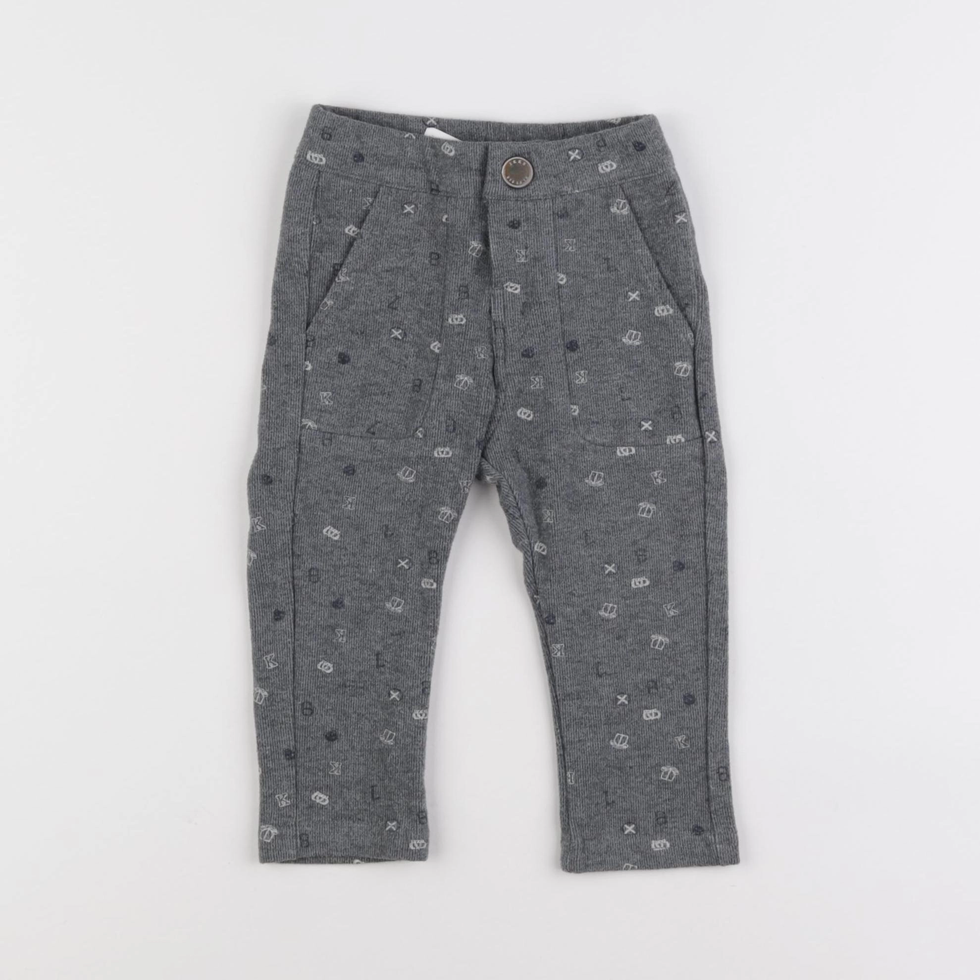 IKKS - pantalon gris - 12 mois