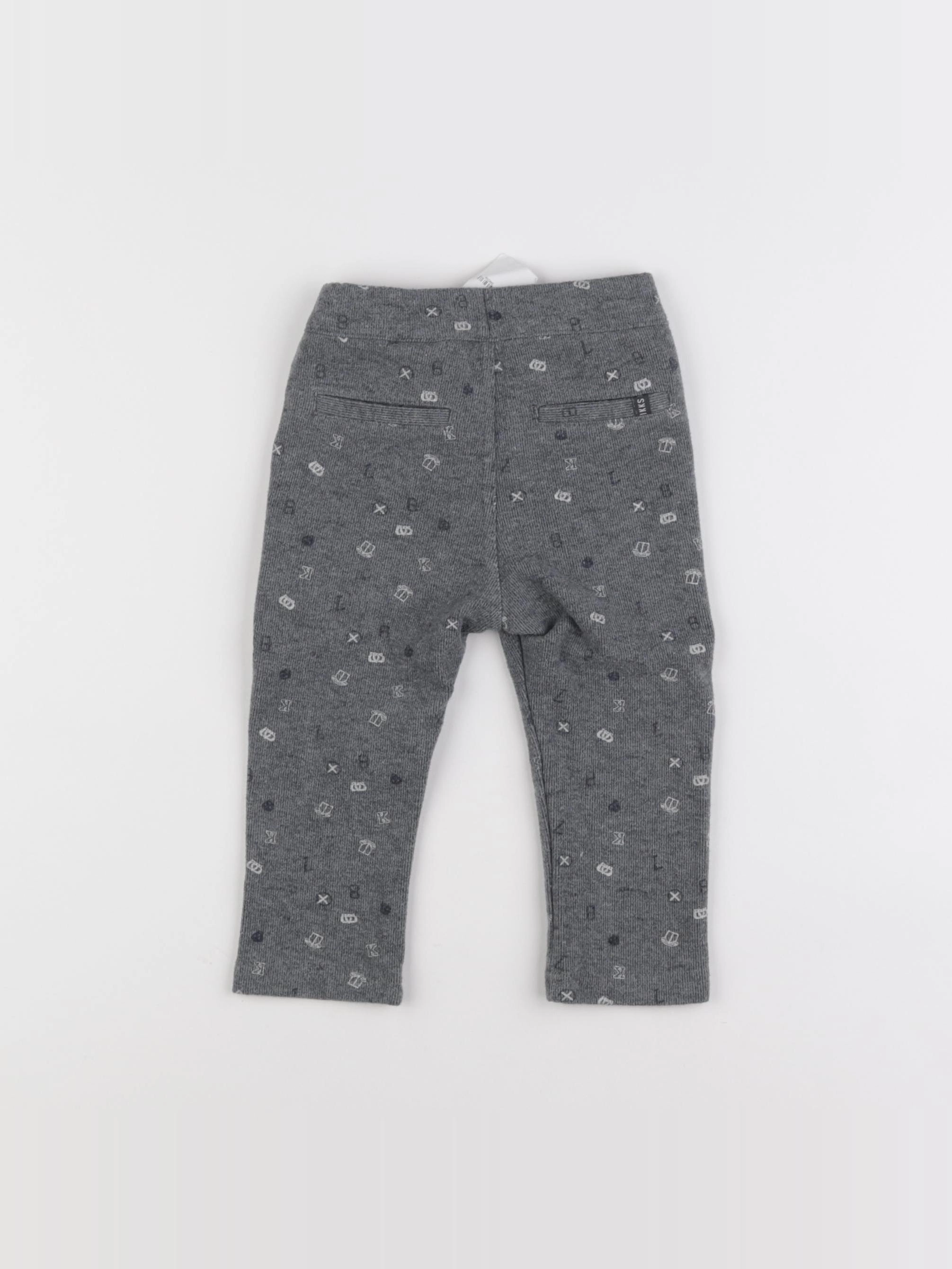 IKKS - pantalon gris - 12 mois