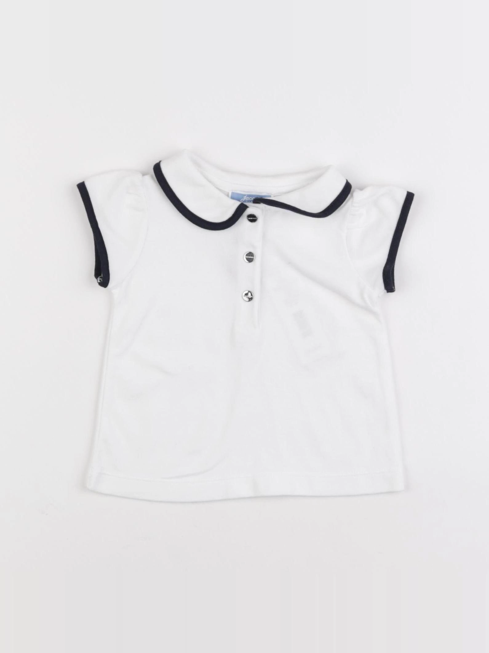 Jacadi - polo blanc - 12 mois