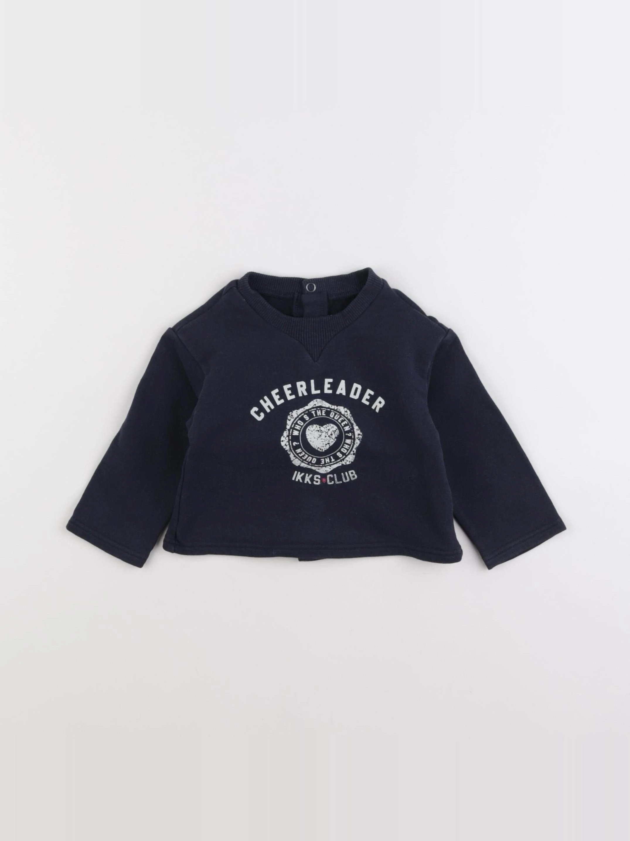 IKKS - sweat bleu - 12 mois