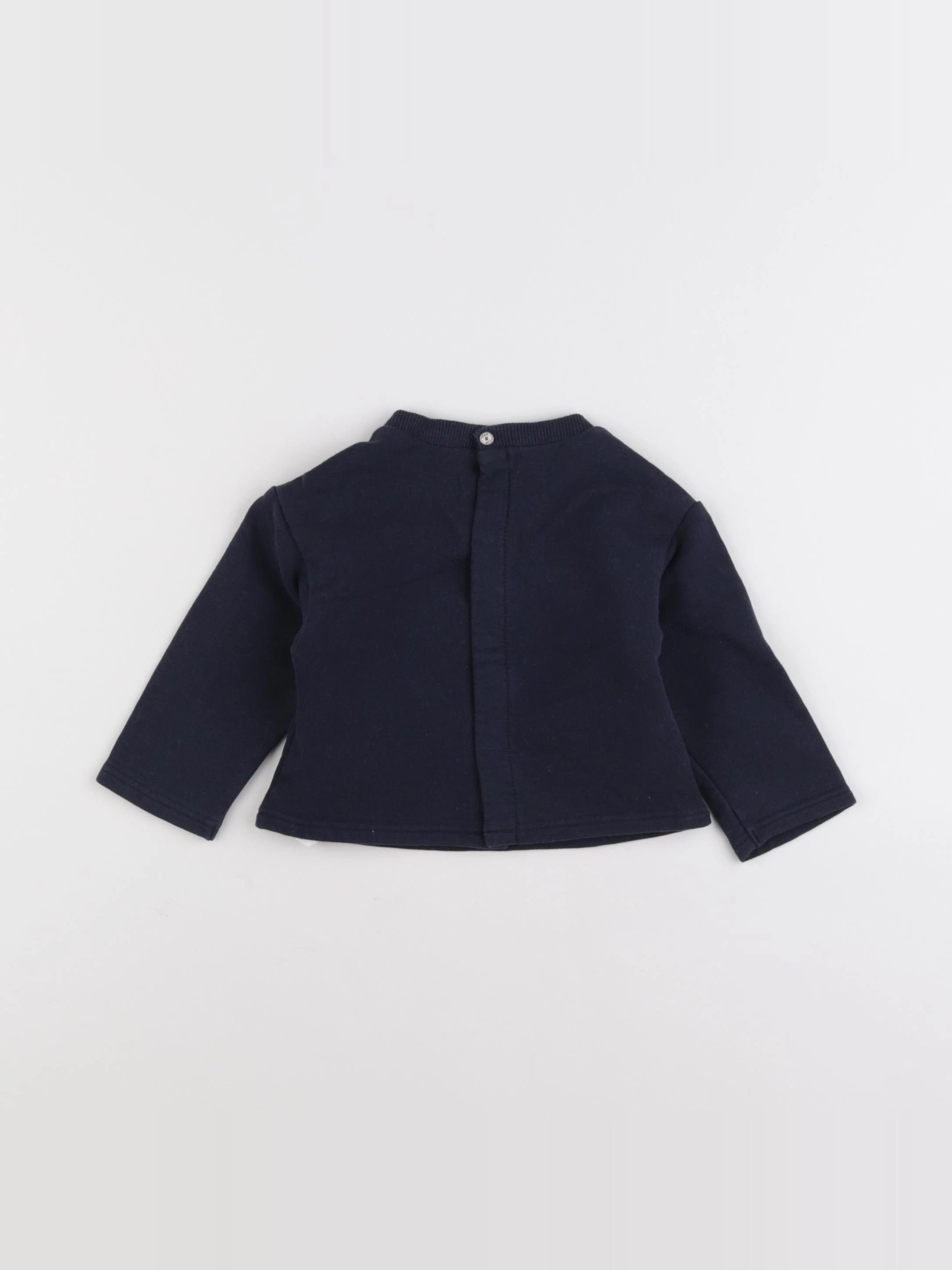 IKKS - sweat bleu - 12 mois