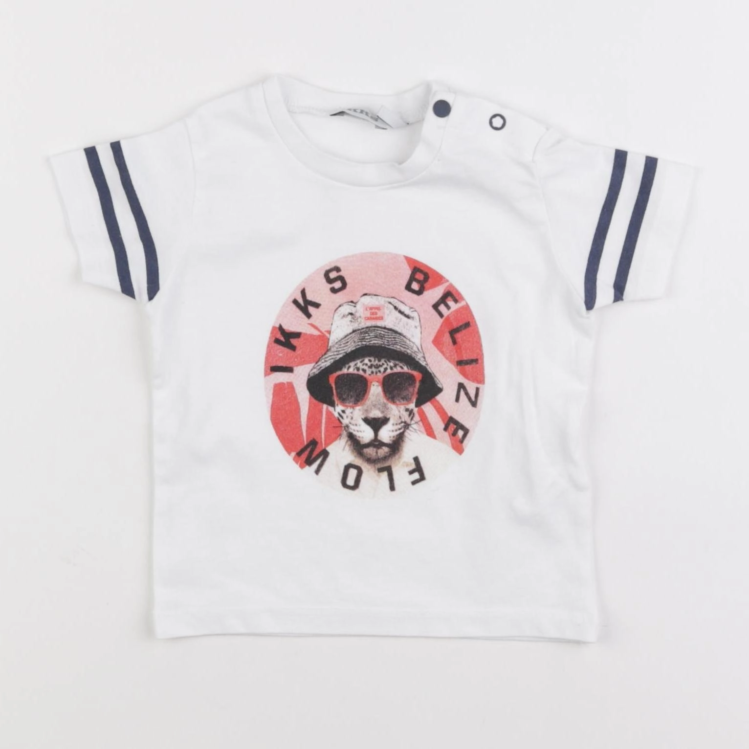 IKKS - tee-shirt blanc - 6 mois