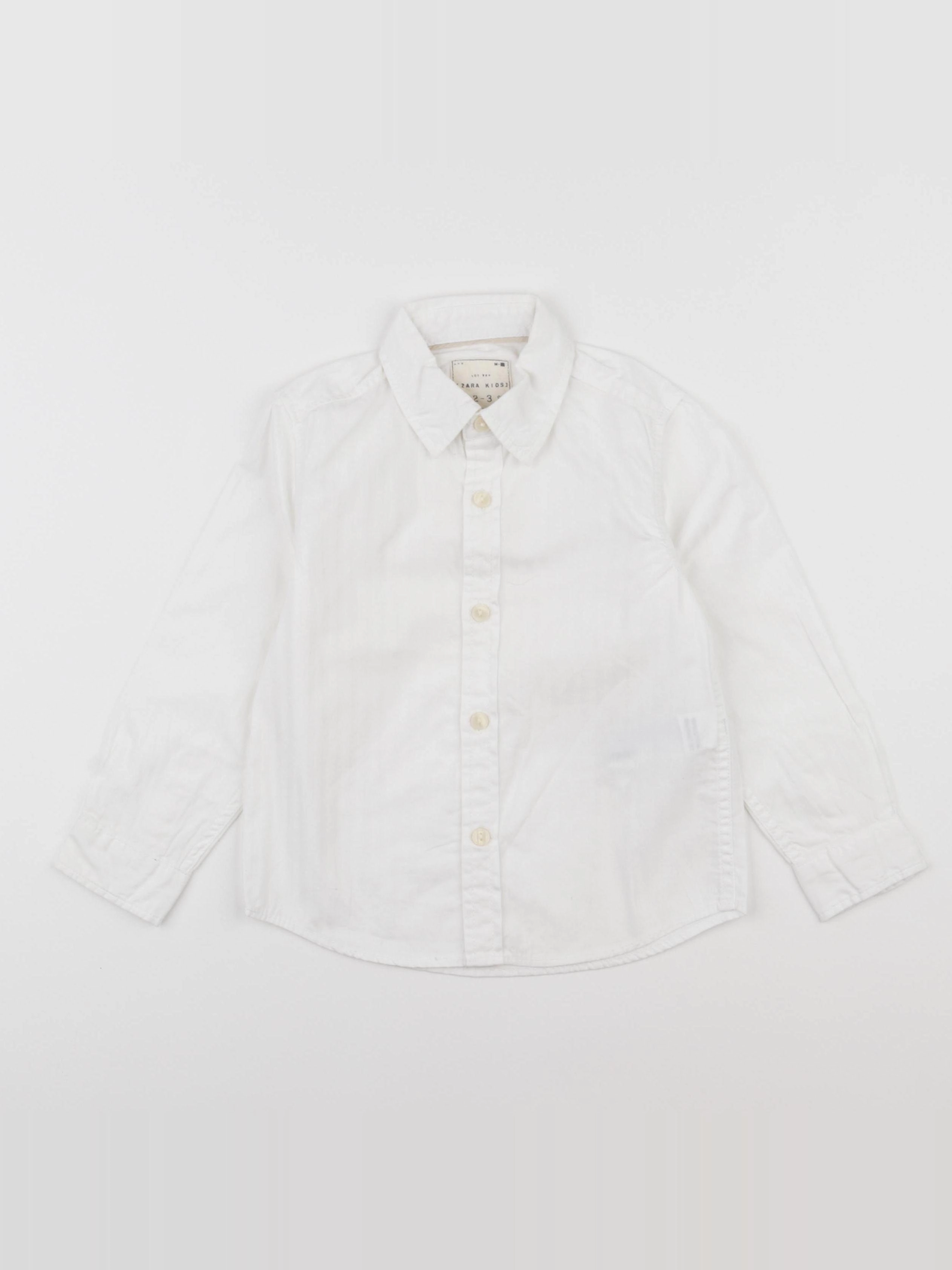 Zara - chemise blanc - 2/3 ans