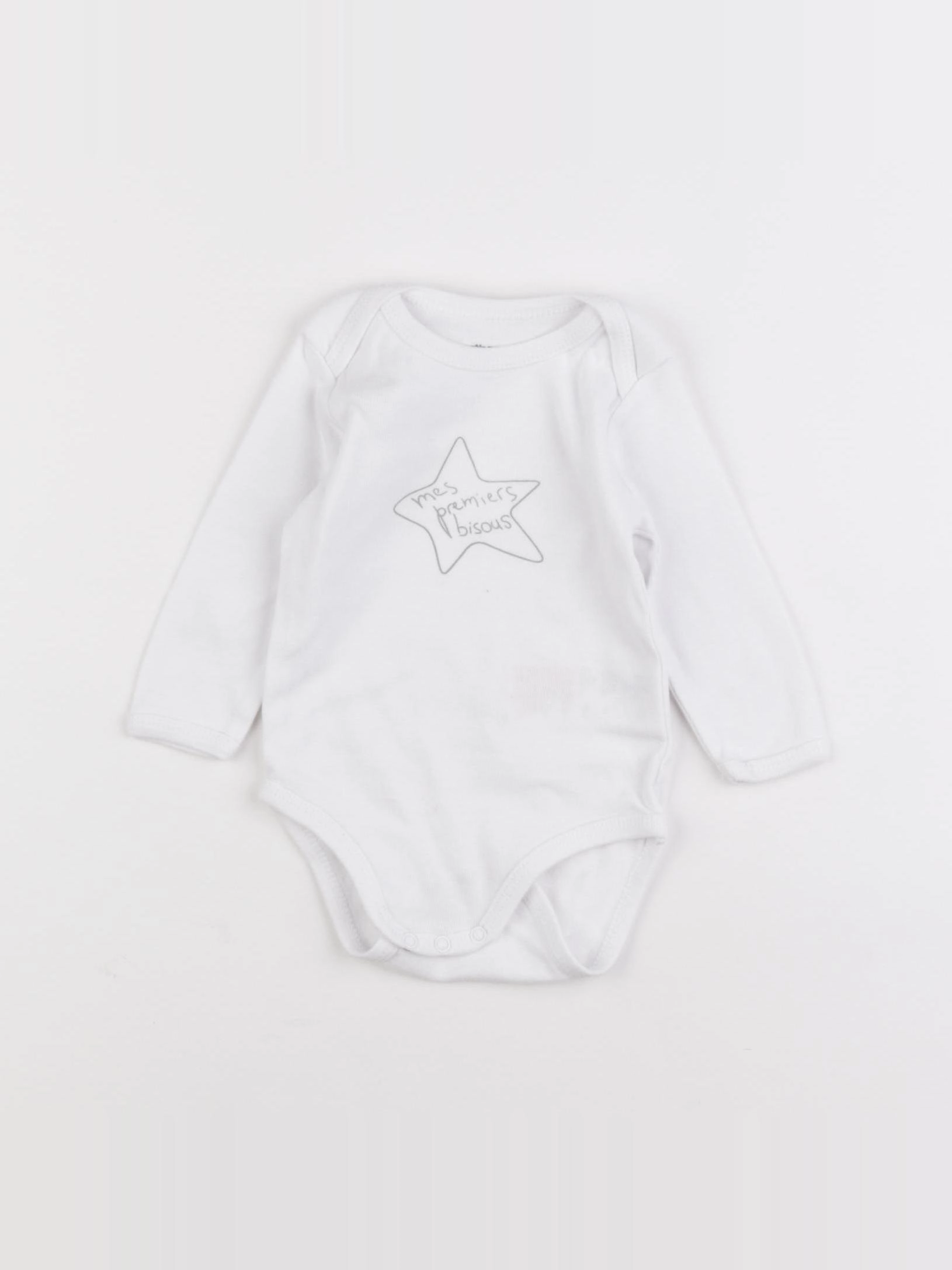 Vertbaudet - body blanc - 6 mois