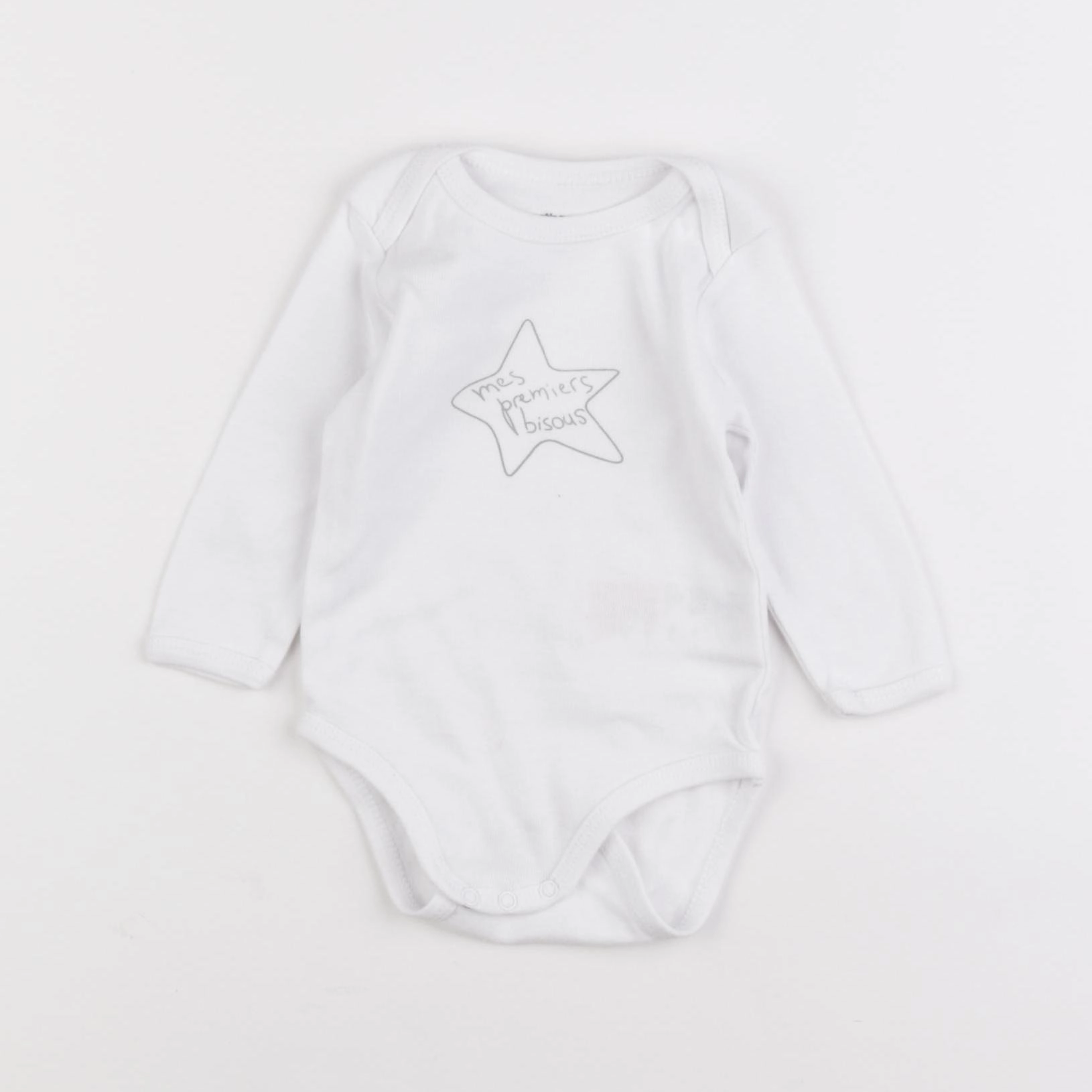Vertbaudet - body blanc - 6 mois