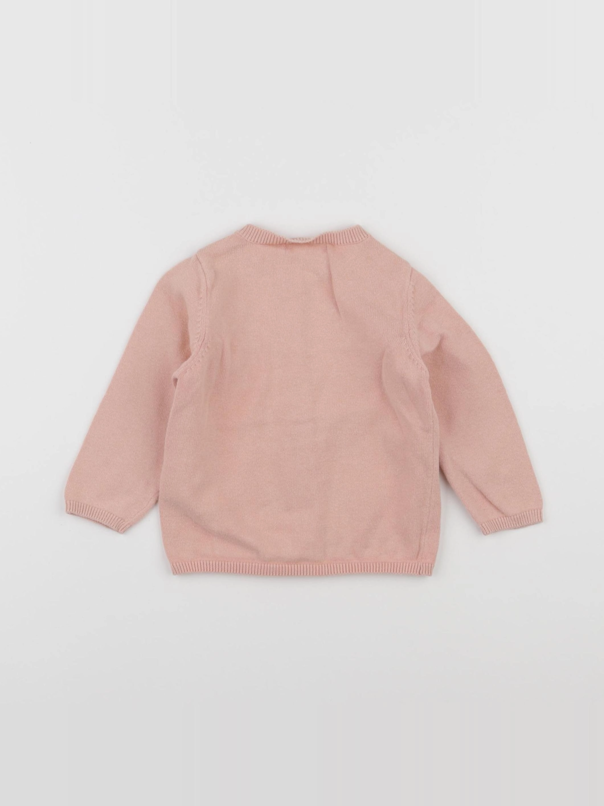 Vertbaudet - gilet rose - 12 mois