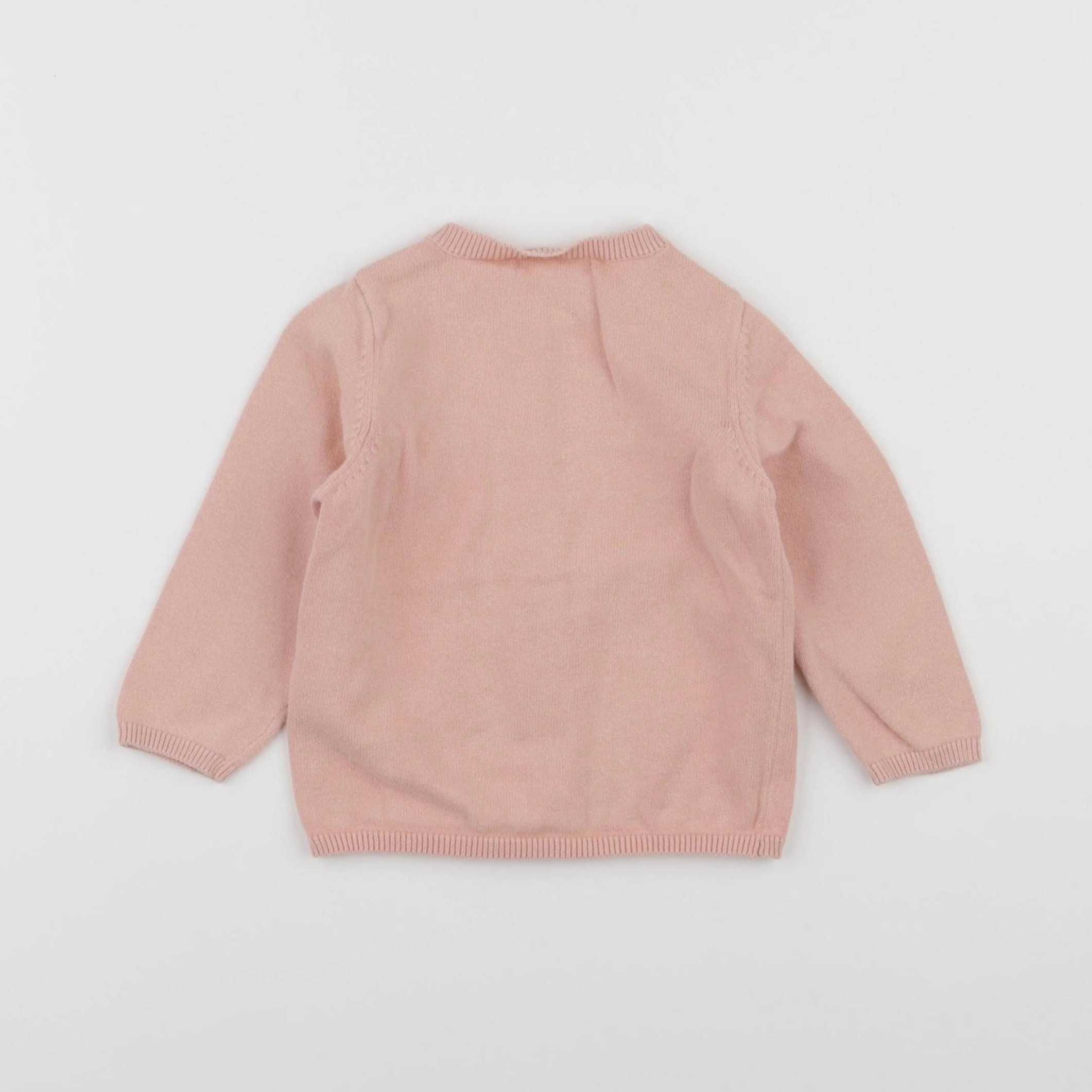 Vertbaudet - gilet rose - 12 mois