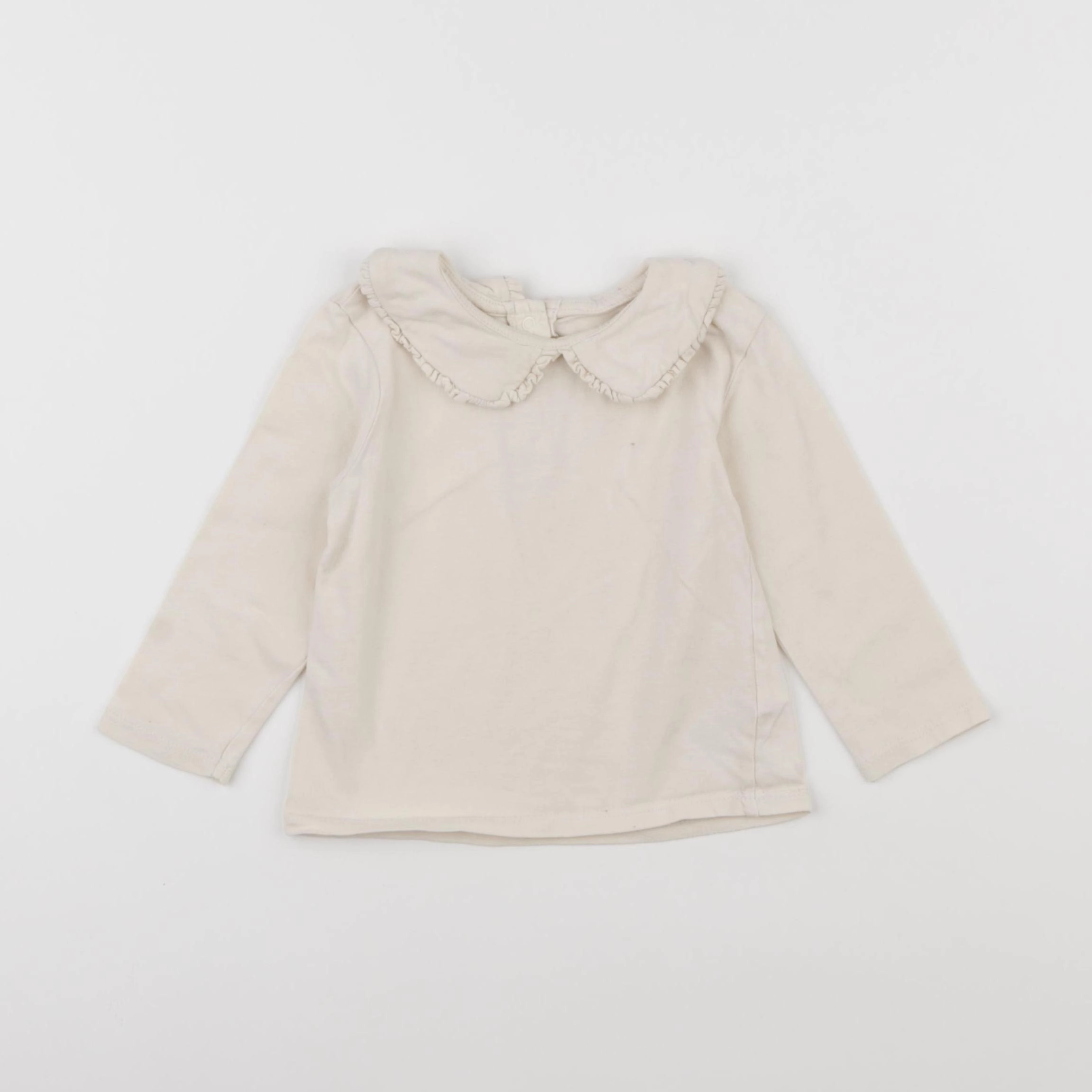 Vertbaudet - tee-shirt beige - 12 mois