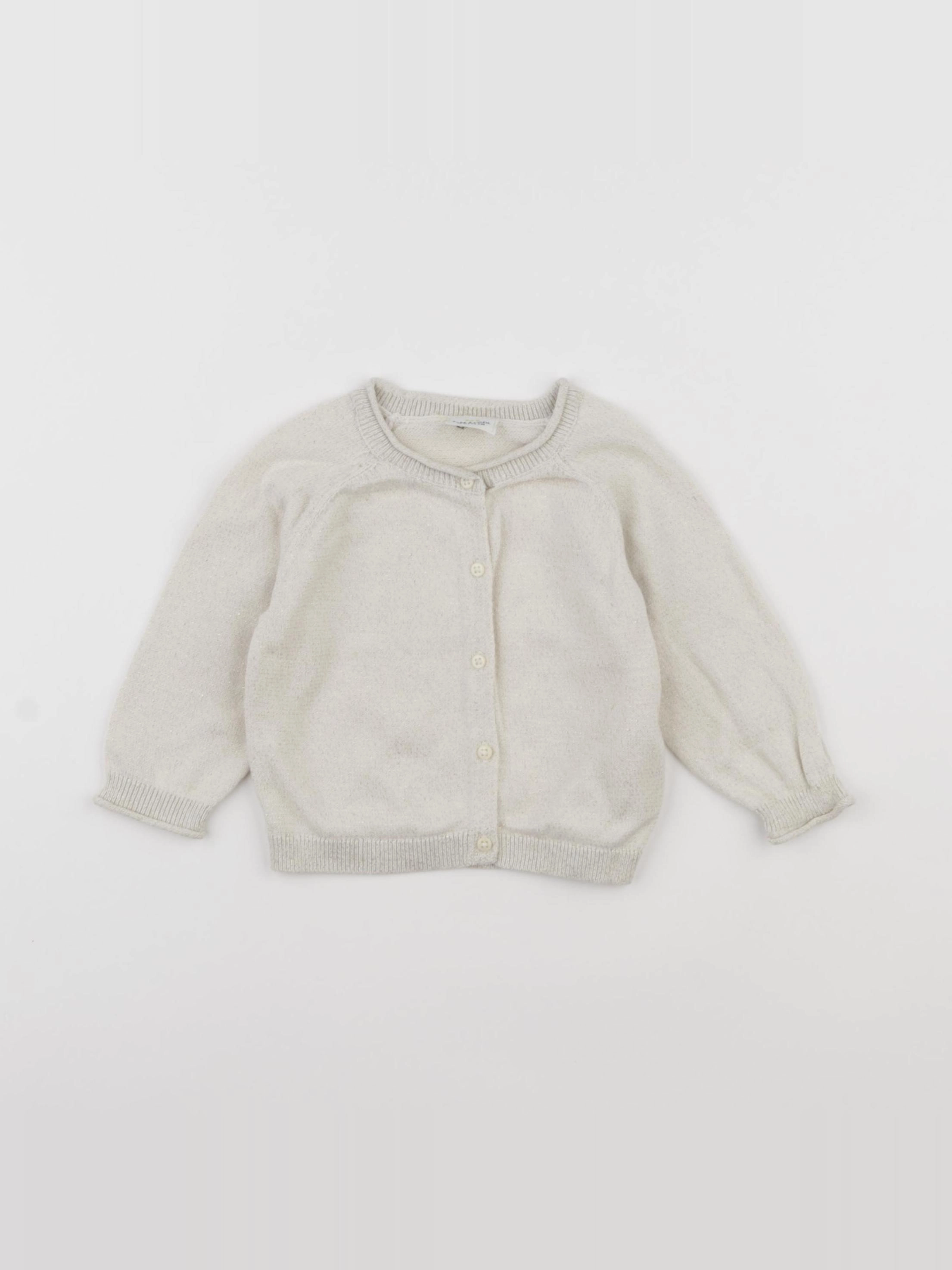 Tape à l'oeil - gilet beige, or - 12 mois