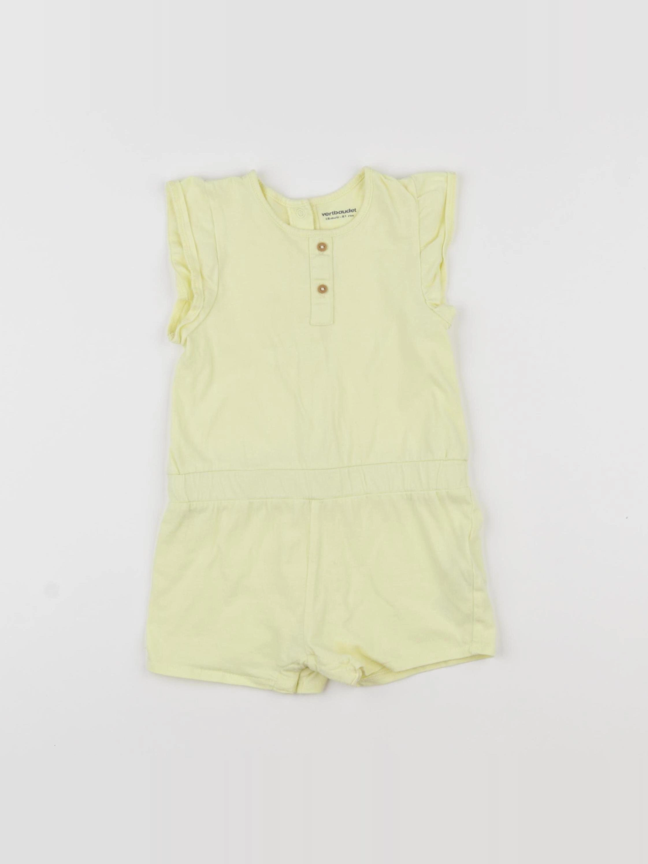 Vertbaudet - combinaison jaune - 18 mois