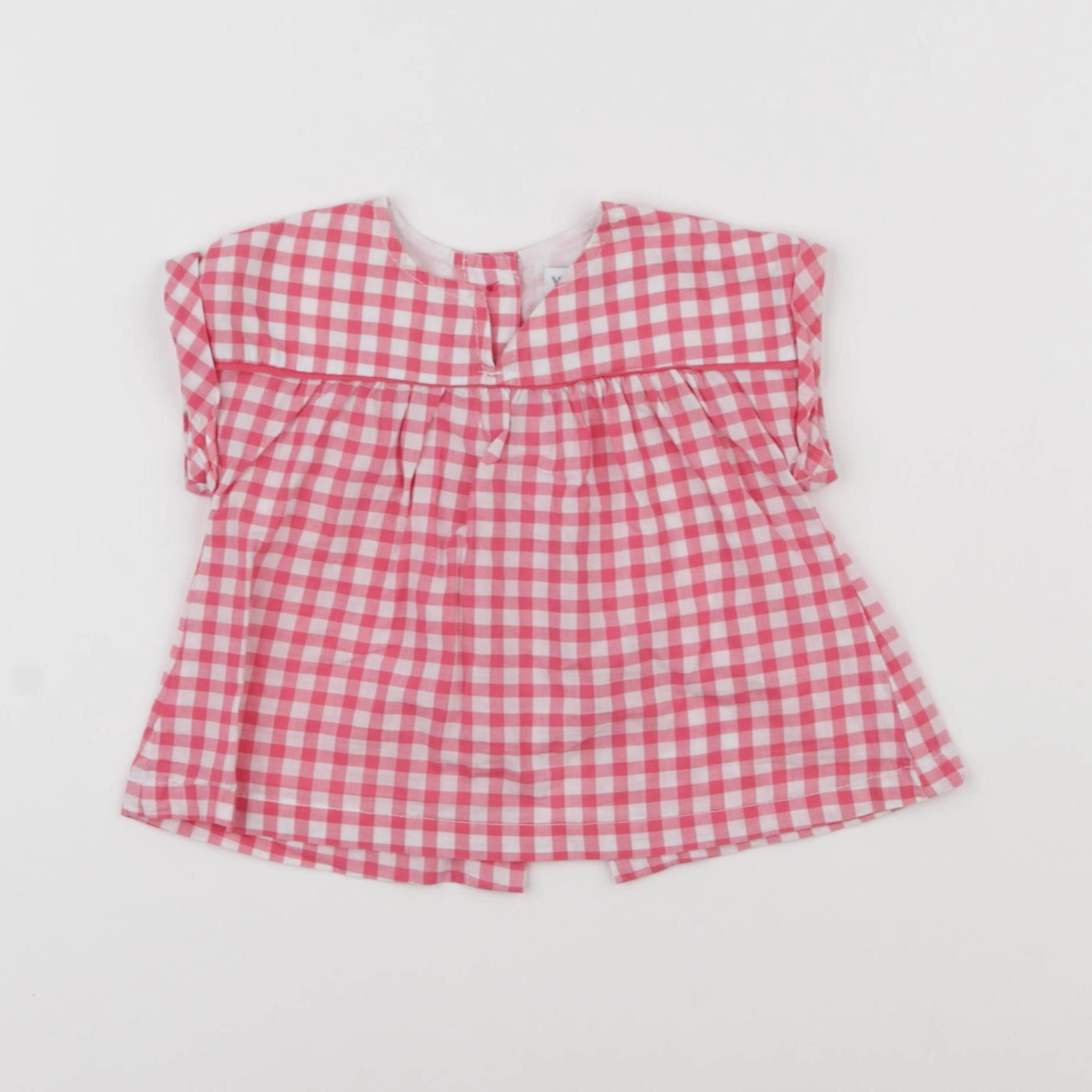 Vertbaudet - blouse blanc, rose - 3 mois
