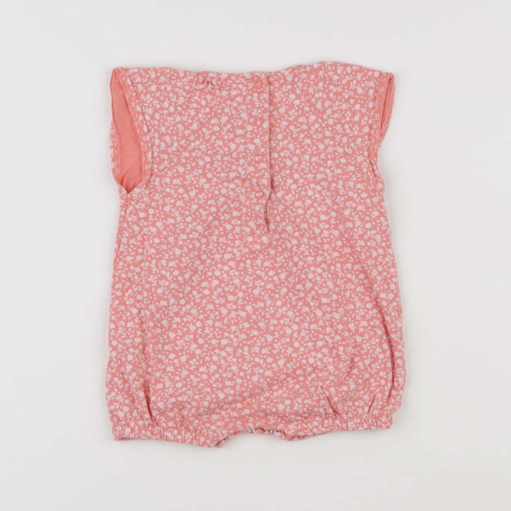Vertbaudet - combinaison blanc, rose - 3 mois