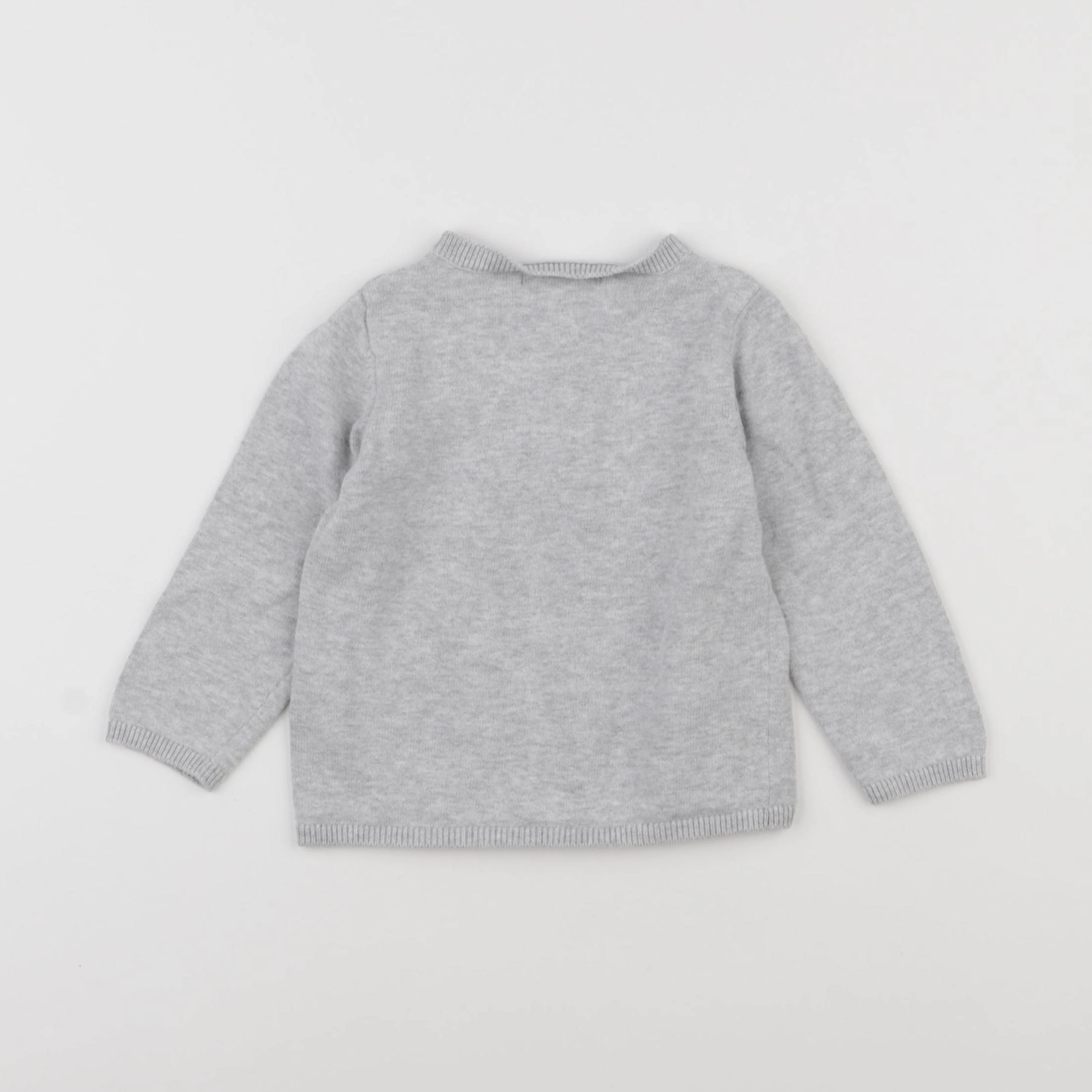 Vertbaudet - gilet gris - 12 mois