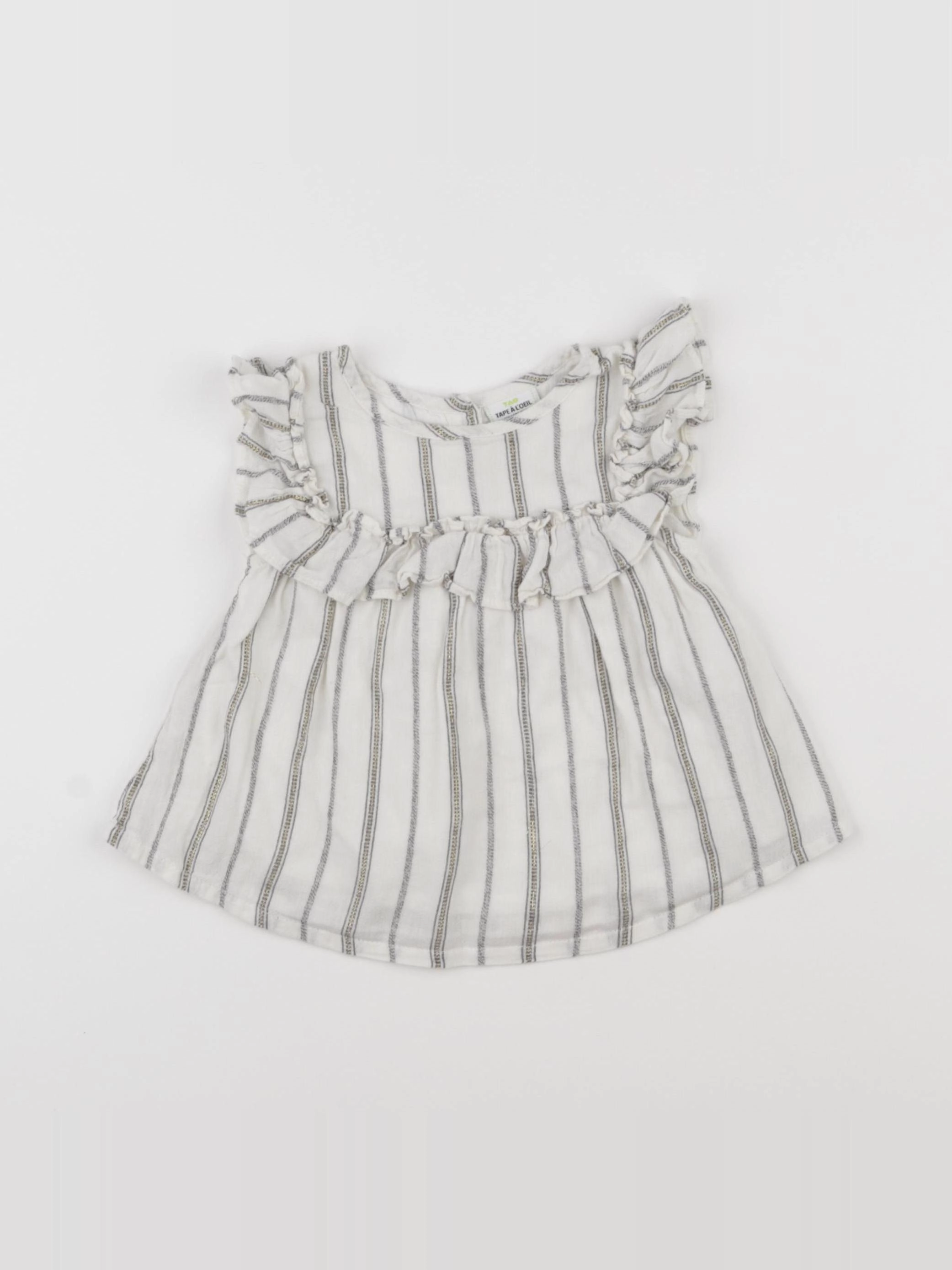 Tape à l'oeil - robe blanc - 12 mois