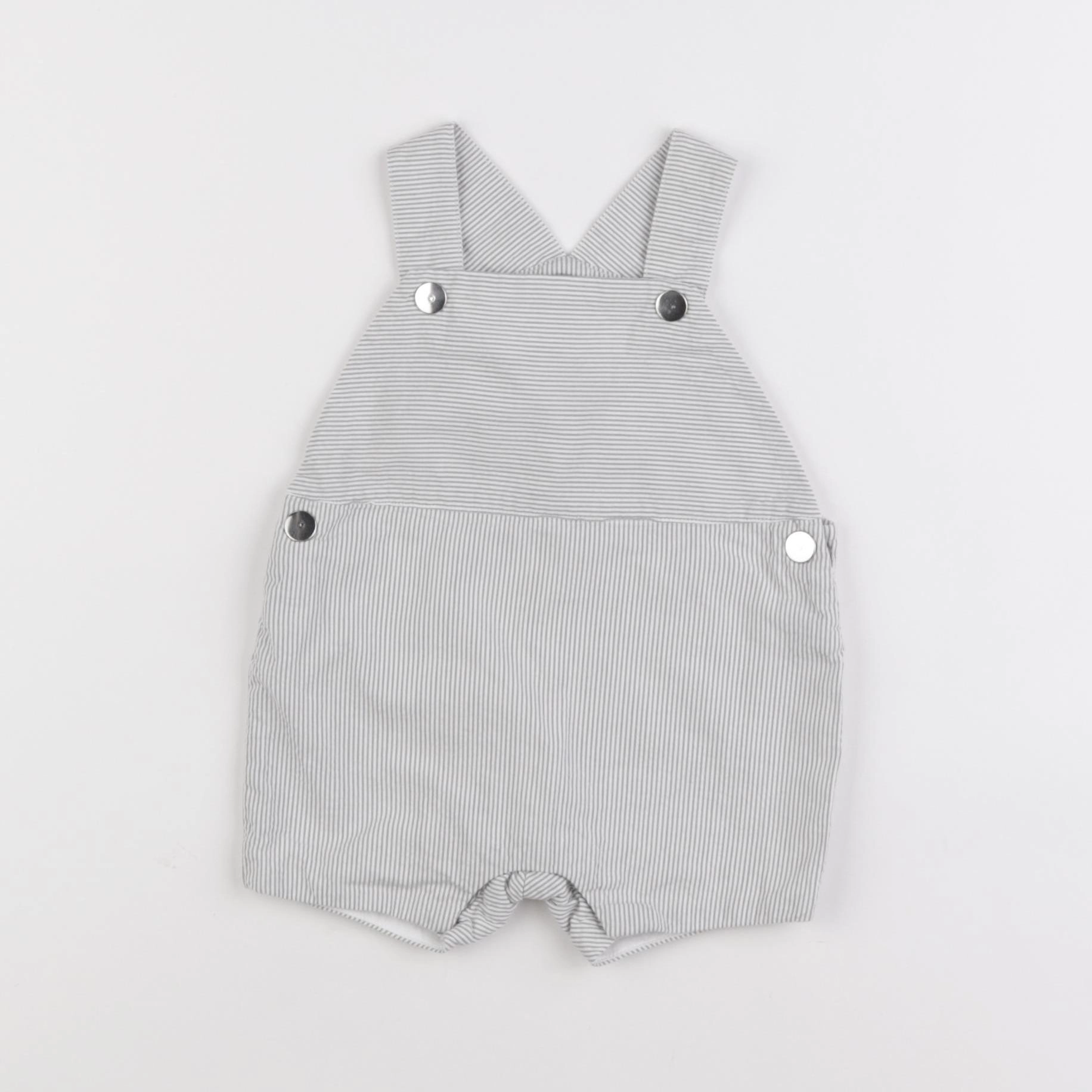 Jacadi - salopette gris - 6 mois