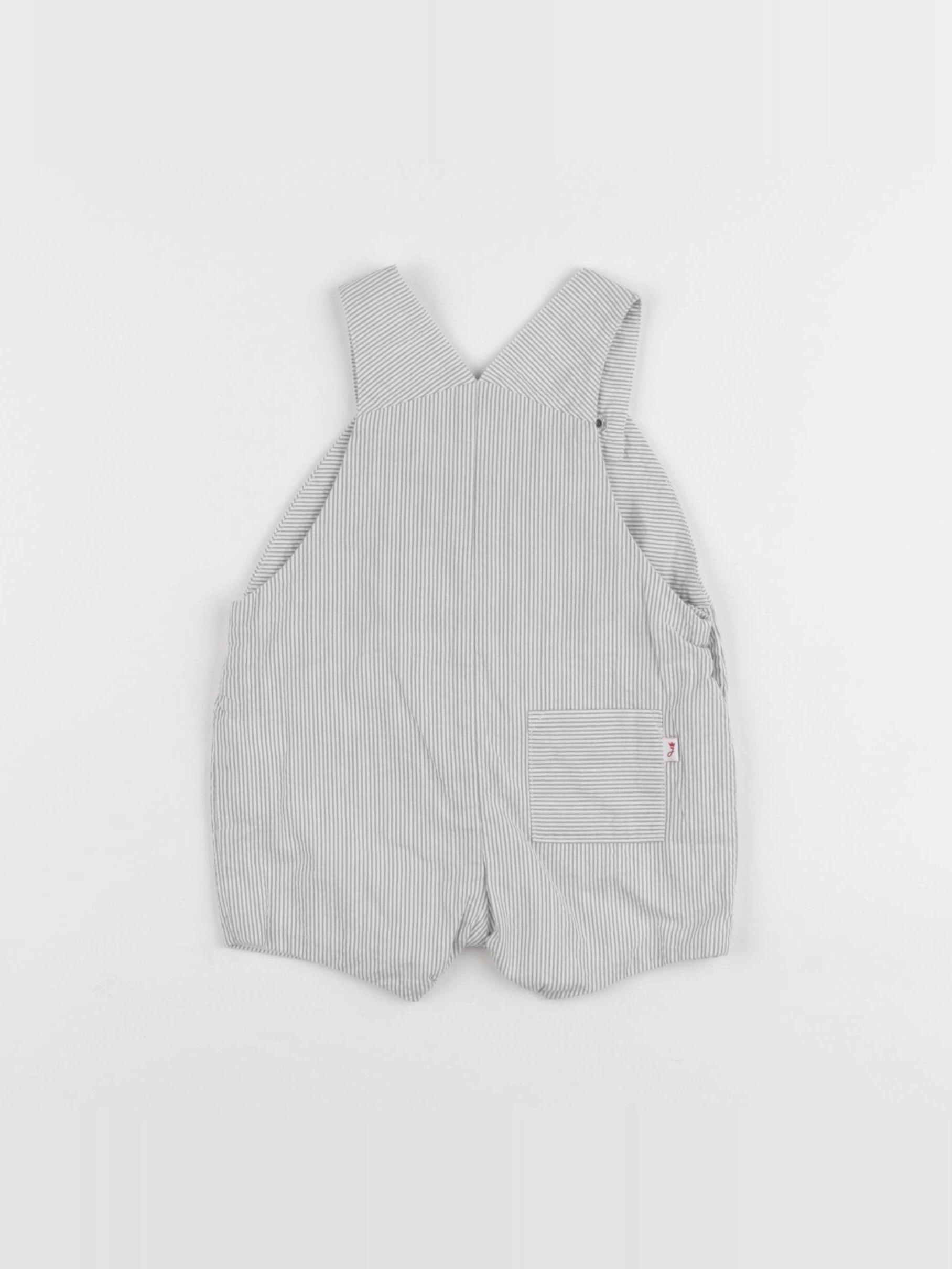 Jacadi - salopette gris - 6 mois