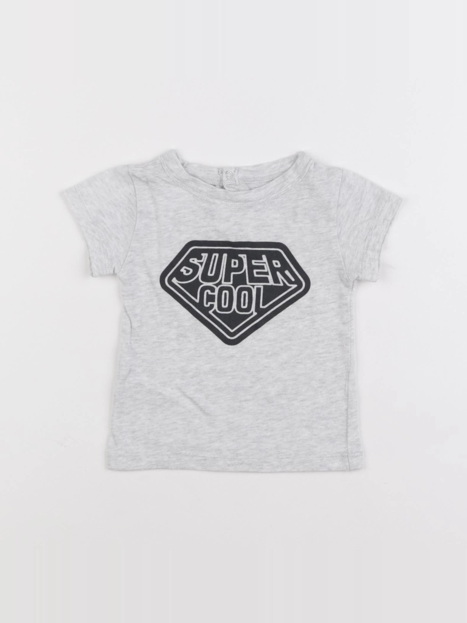 Louis Louise - tee-shirt gris - 6 mois