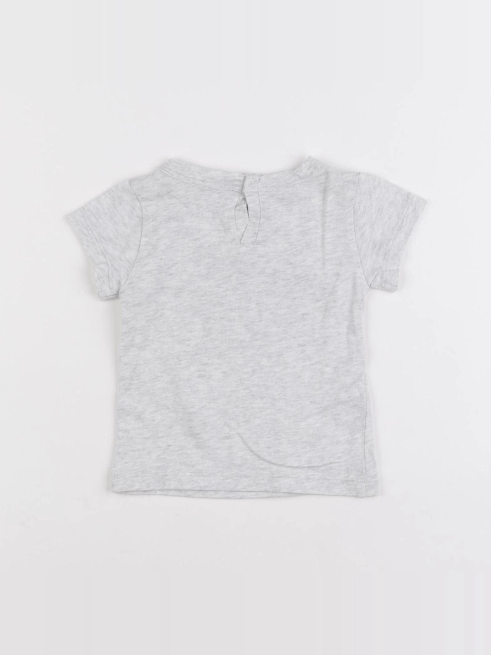 Louis Louise - tee-shirt gris - 6 mois
