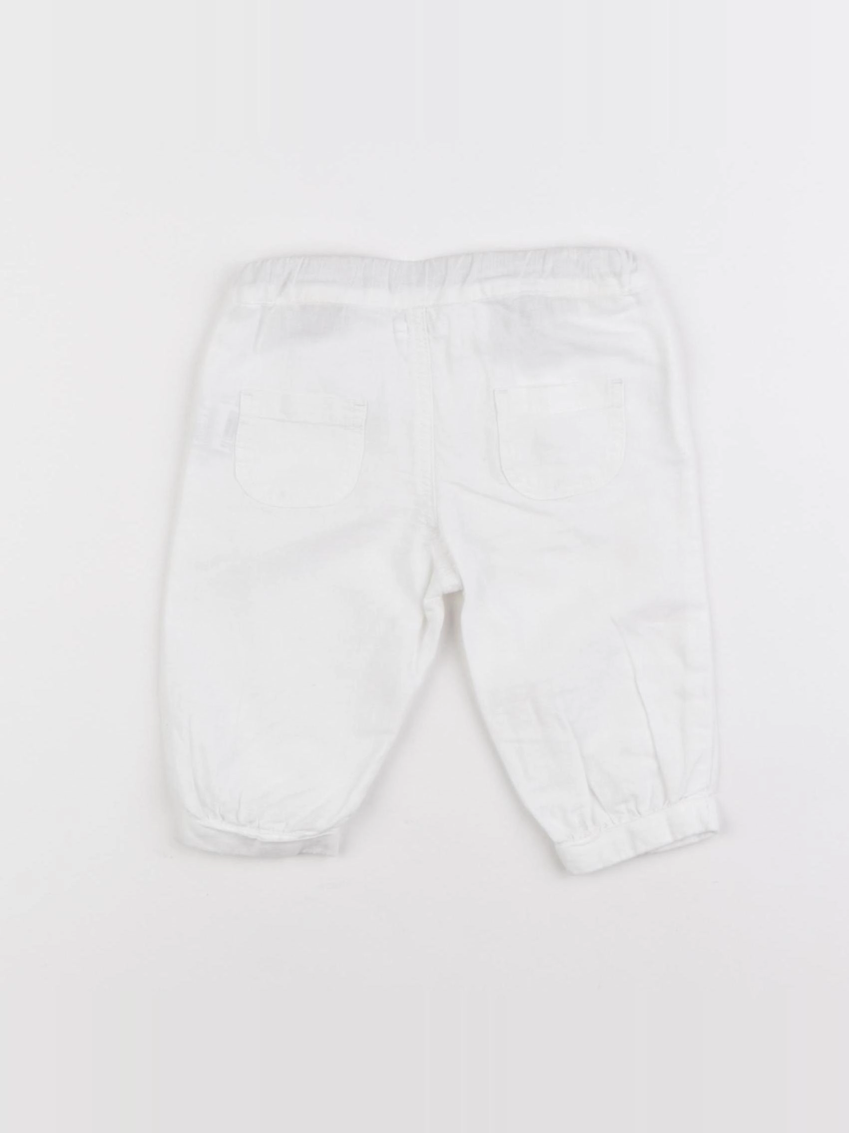 Boutchou - pantalon blanc - 6 mois
