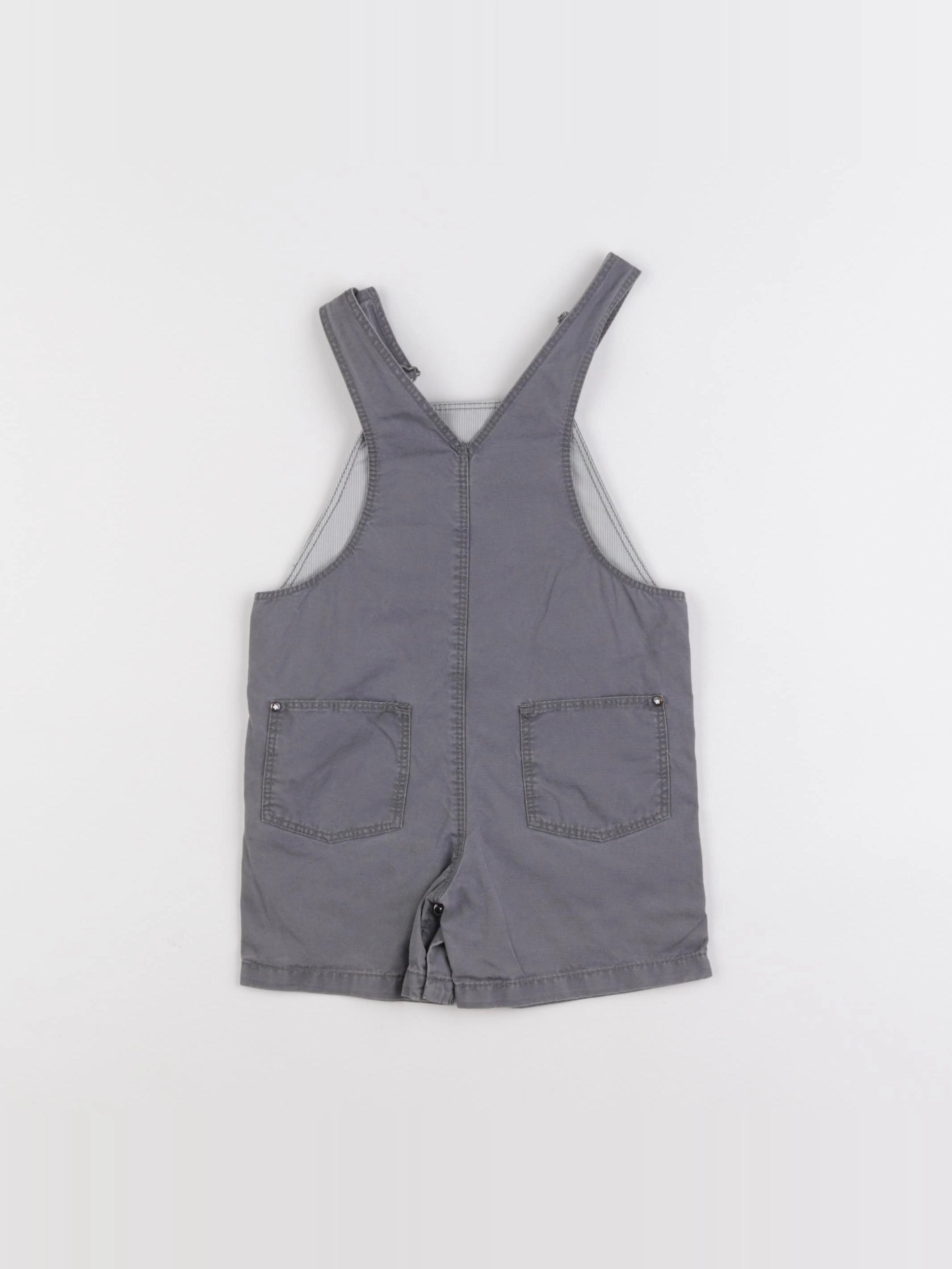 Petit Bateau - salopette gris - 6 mois